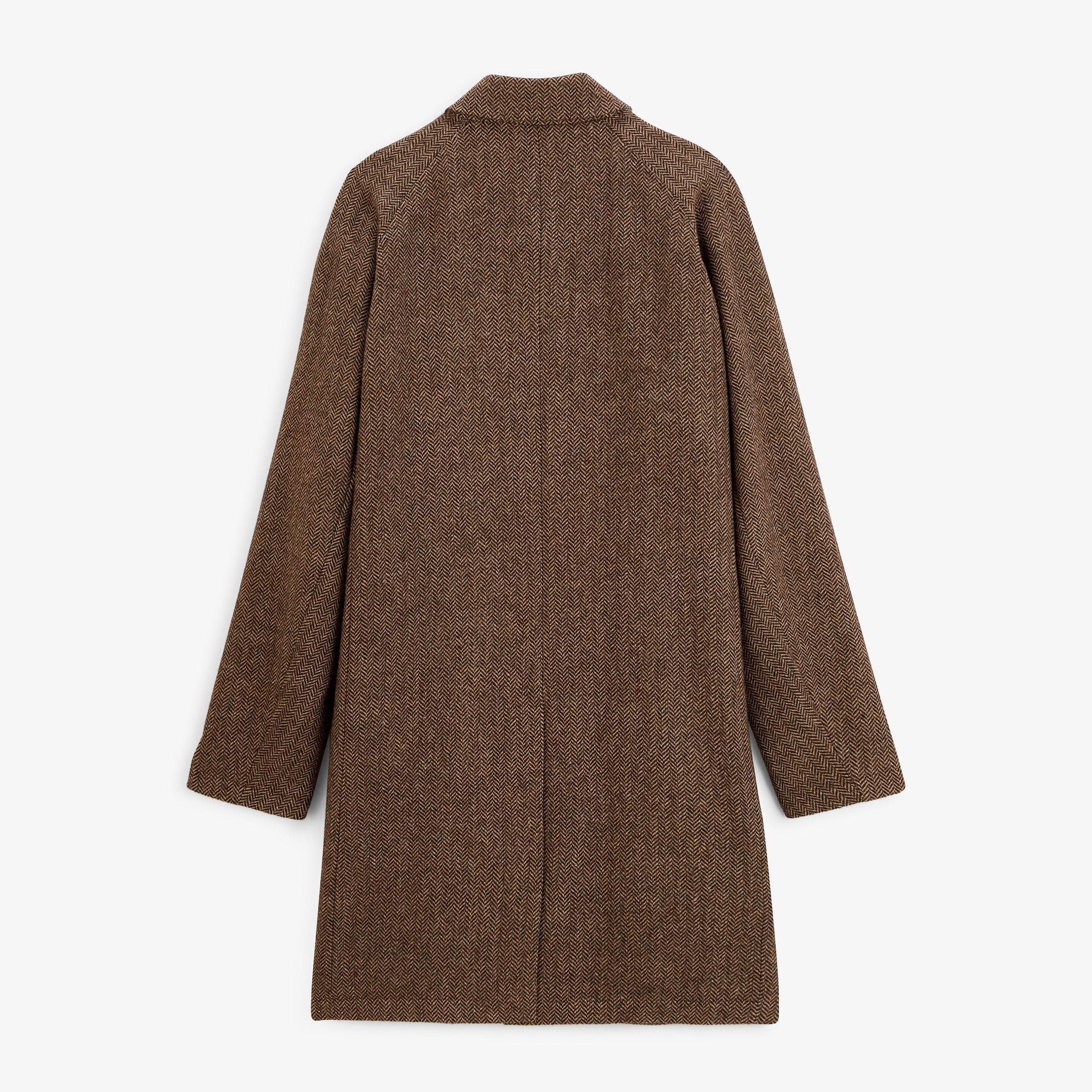 DANTE walnut brown chevron coat SERGE BLANCO Brown