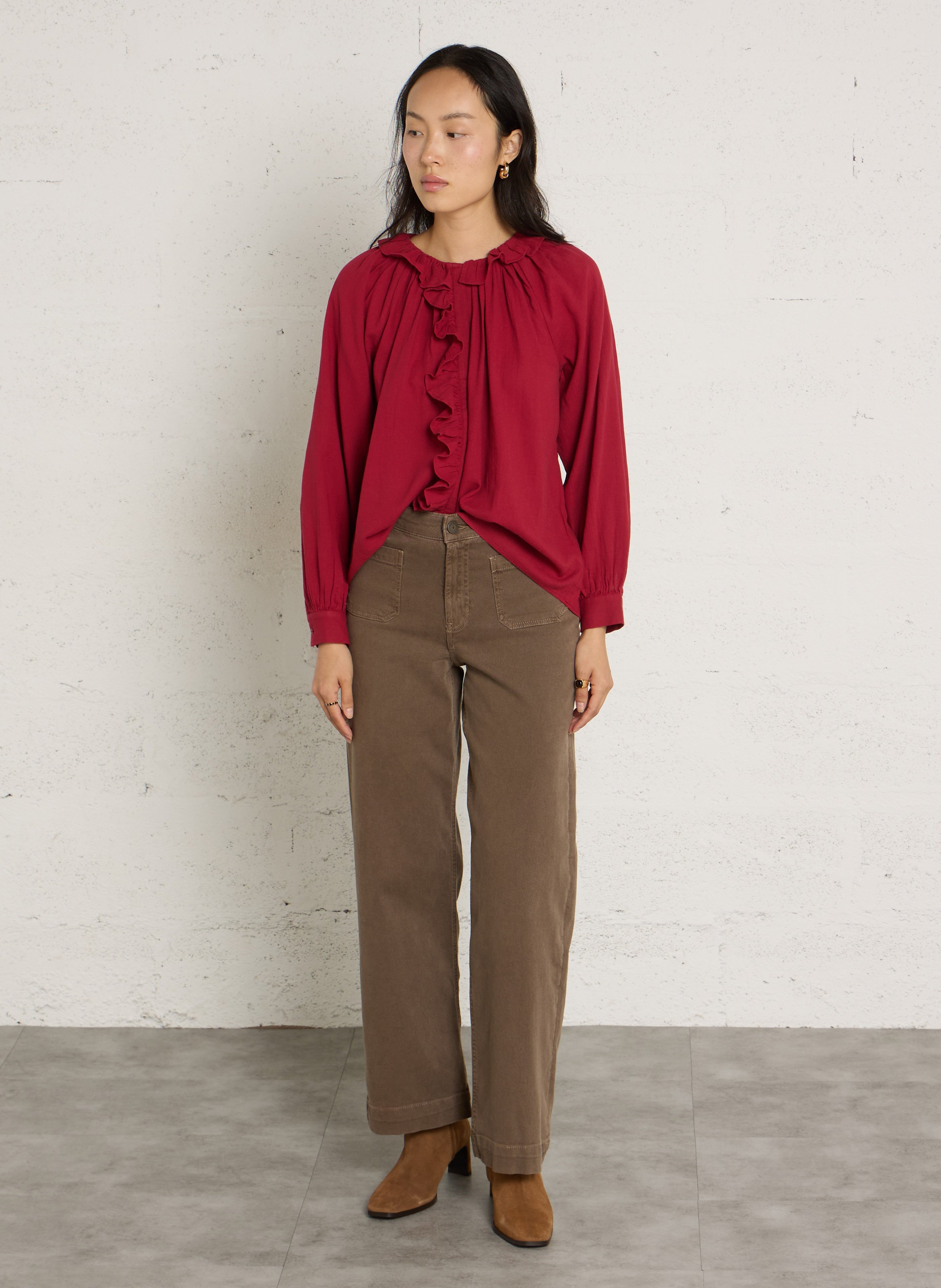 Rechte jeans SUD EXPRESS Bruin