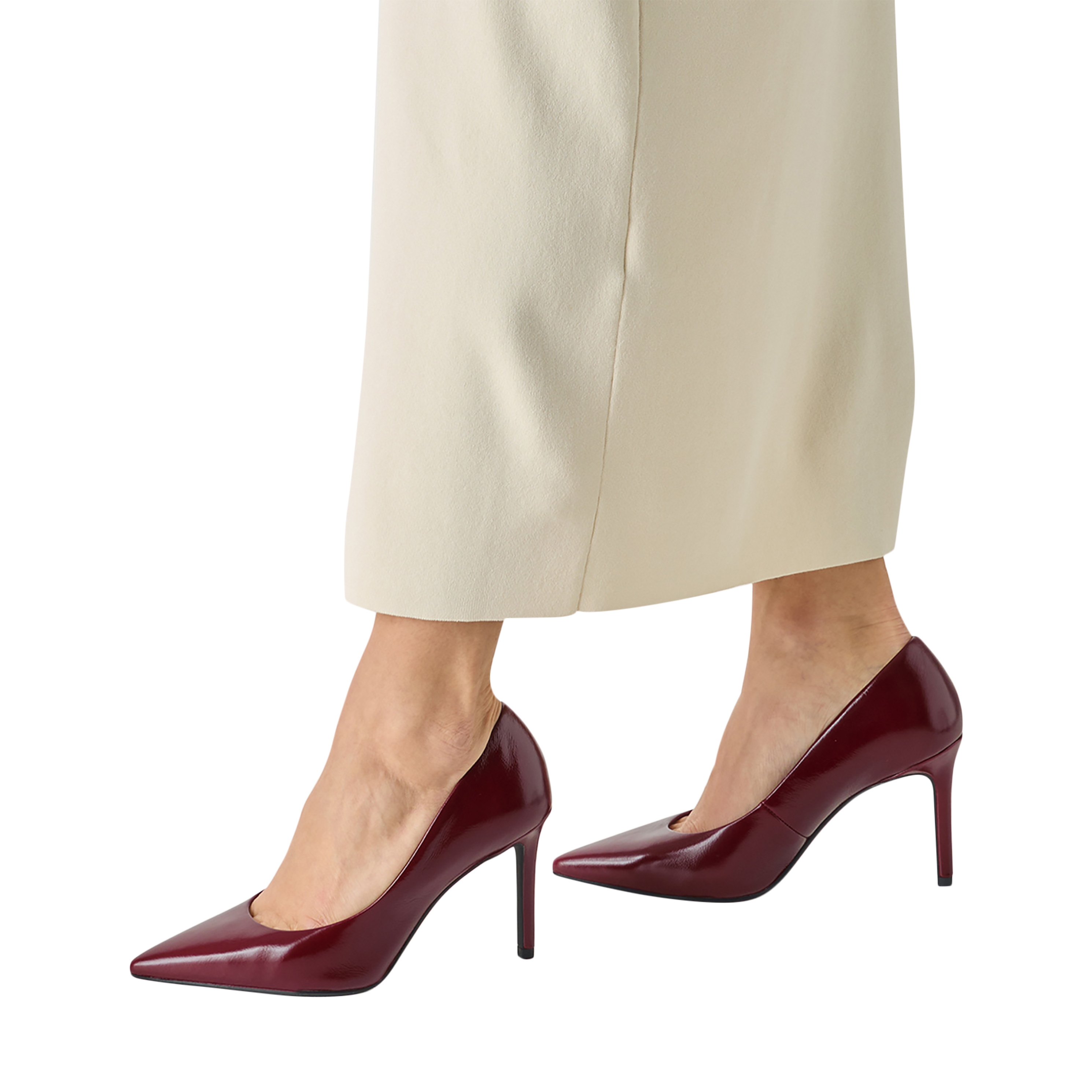 Leather heeled pumps TAMARIS Red