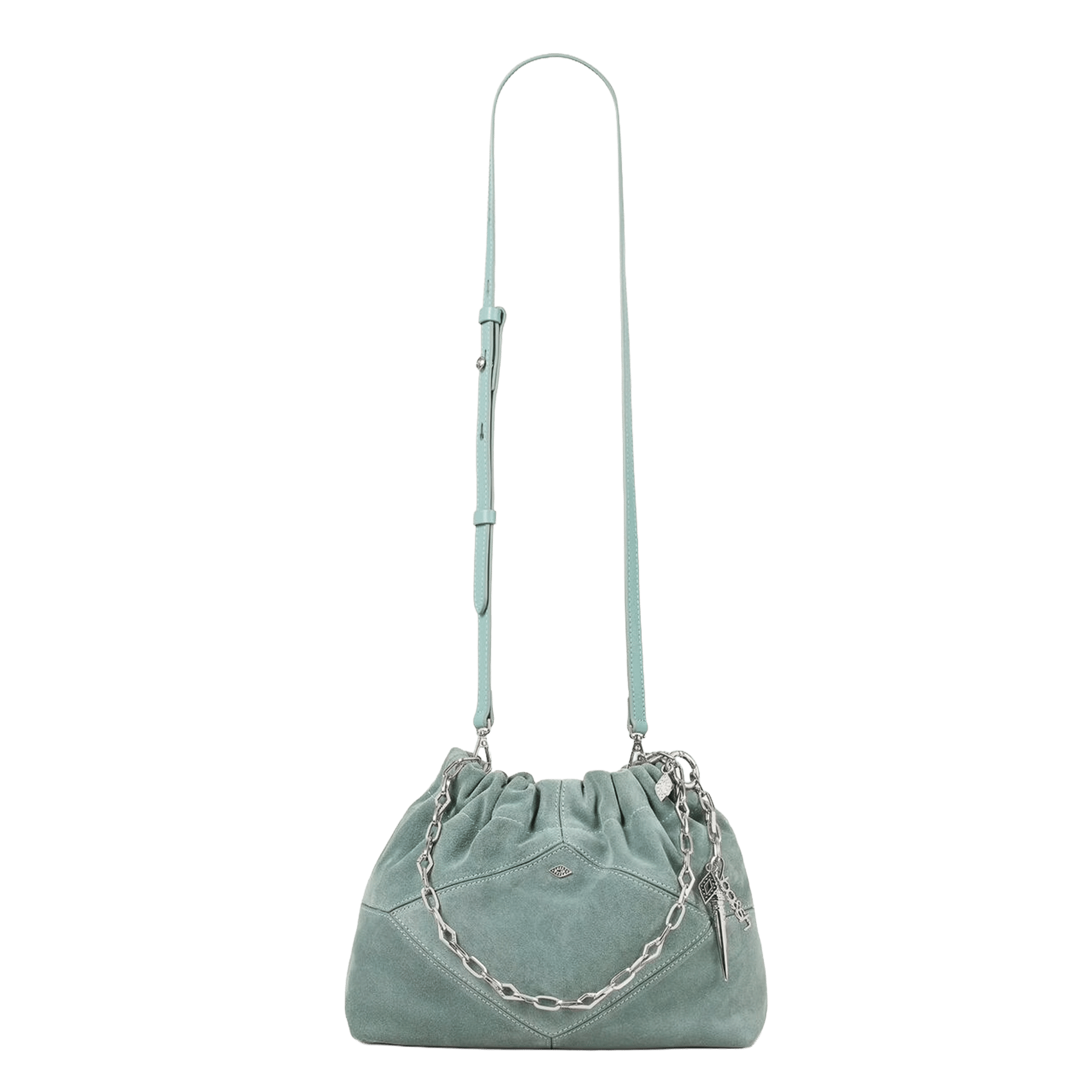 Leren schoudertas | Blauw BA&SH Dames