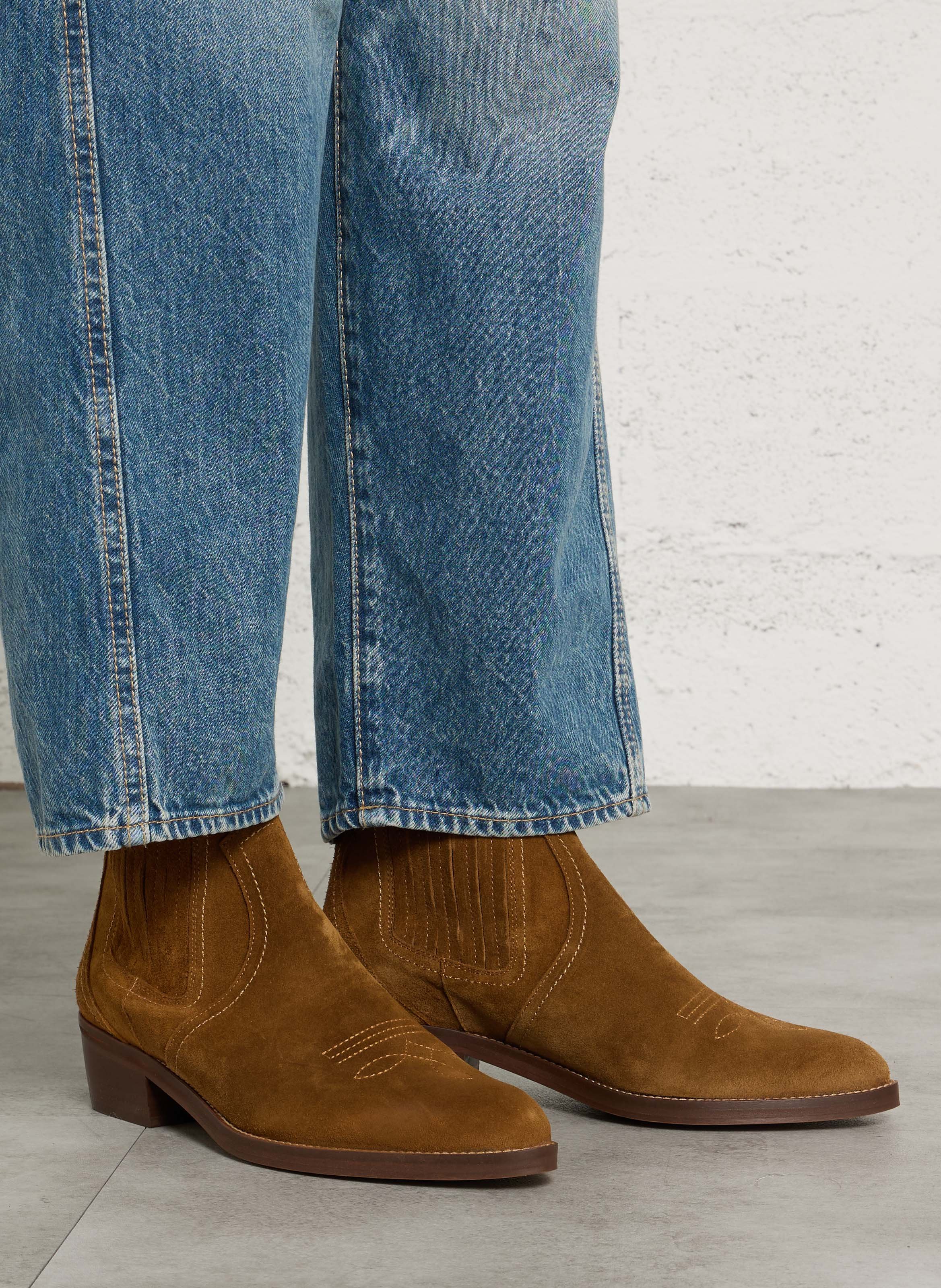Lederstiefel MELLOW YELLOW Braun