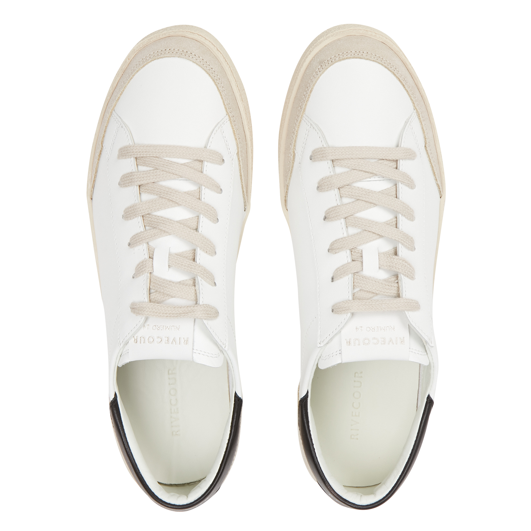 Baskets basses en cuir RIVECOUR Multicolore