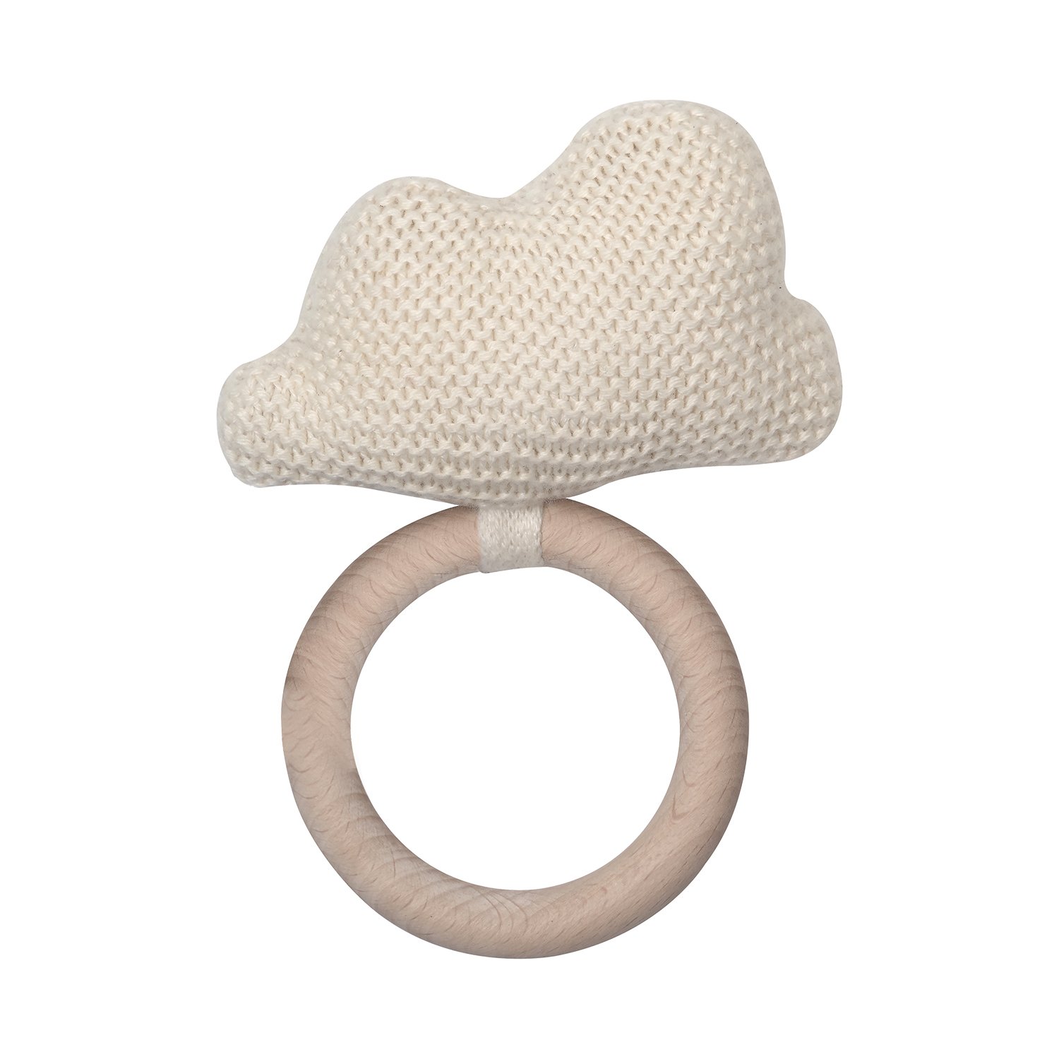 Crochet star grasping toy KINDSGUT White