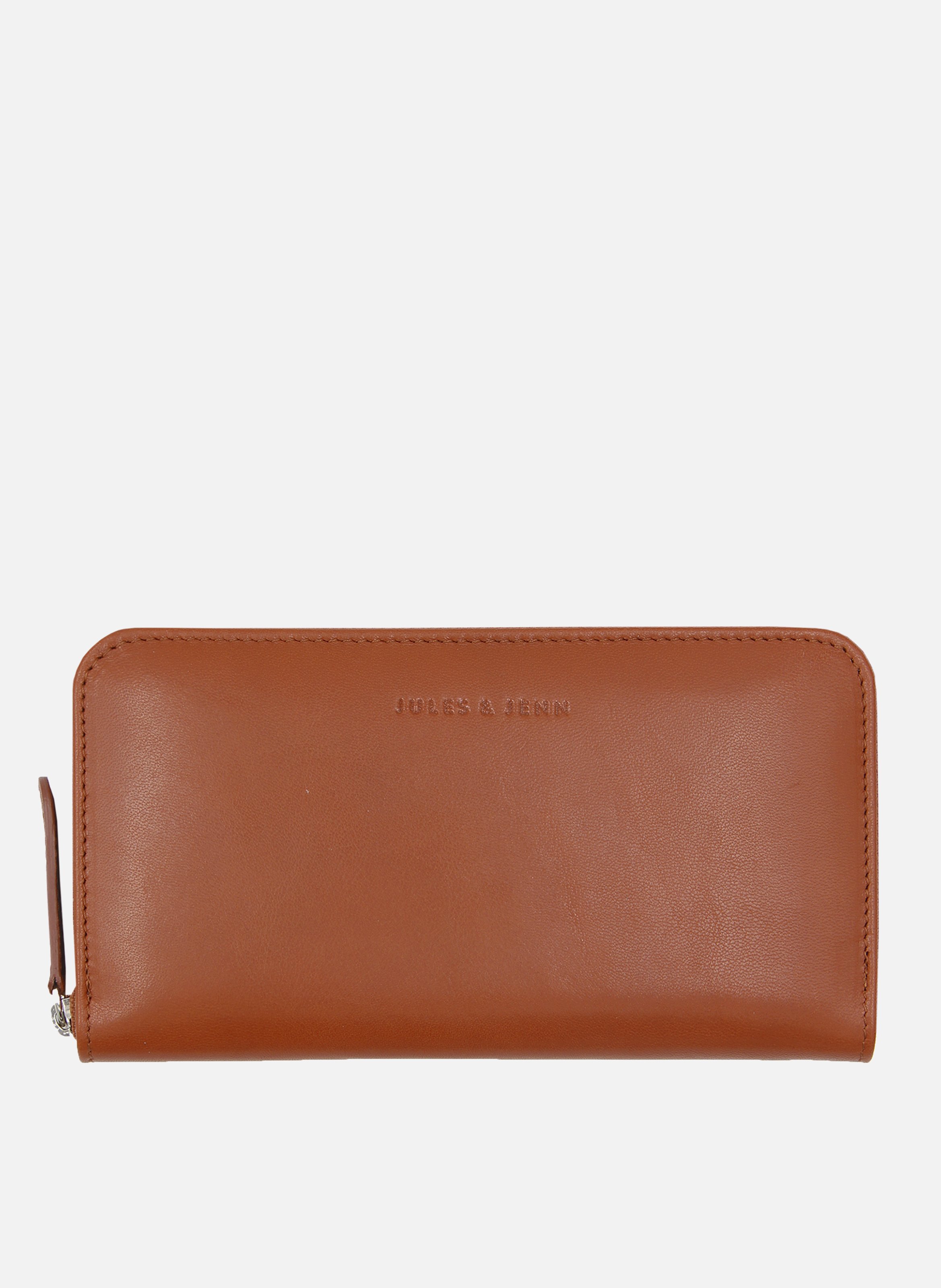 Leather multi-compartment wallet JULES & JENN Orange