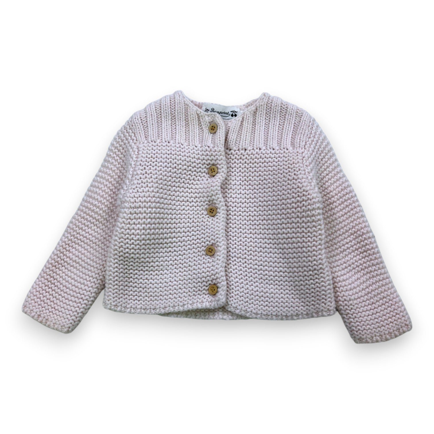 Pink baby cardigan - 6 months BONPOINT - Seconde Main Pink