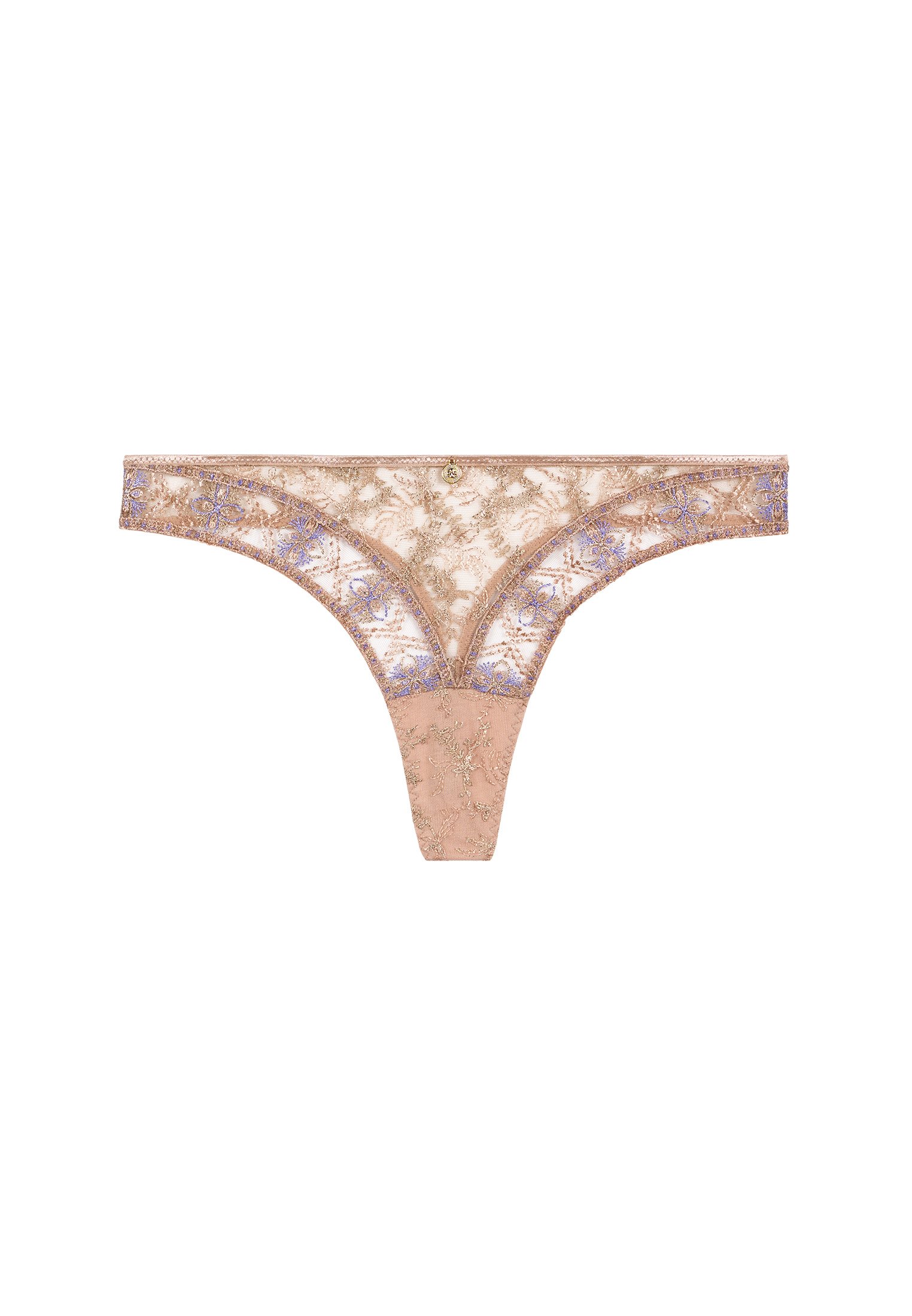 Cotton tanga AUBADE Beige