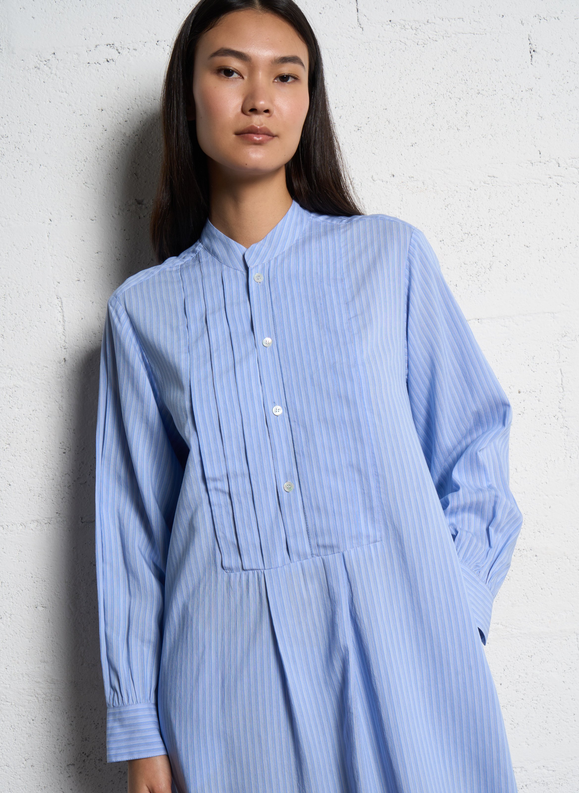 Striped long dress MASSCOB Blue