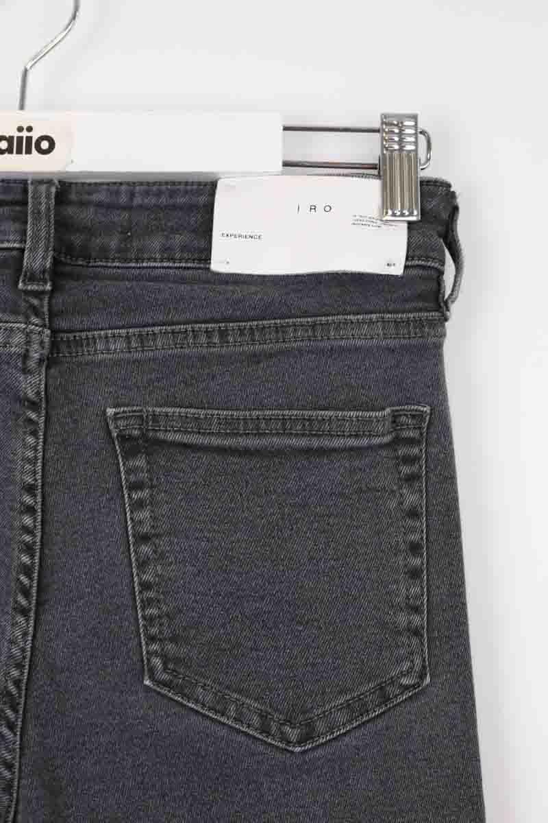 Cotton skinny jeans IRO - Seconde Main Grey