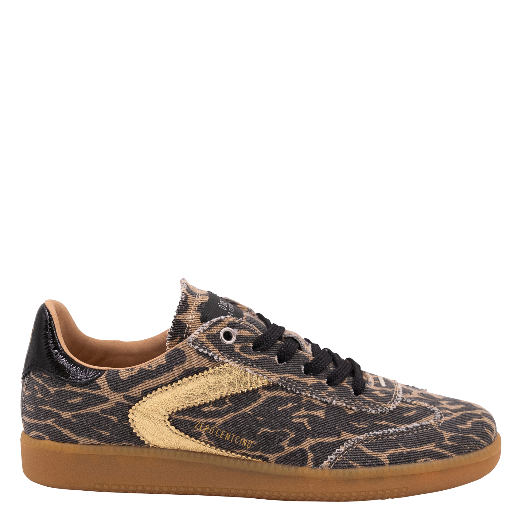 baskets basses imprimé léopard 0'105 Blanc