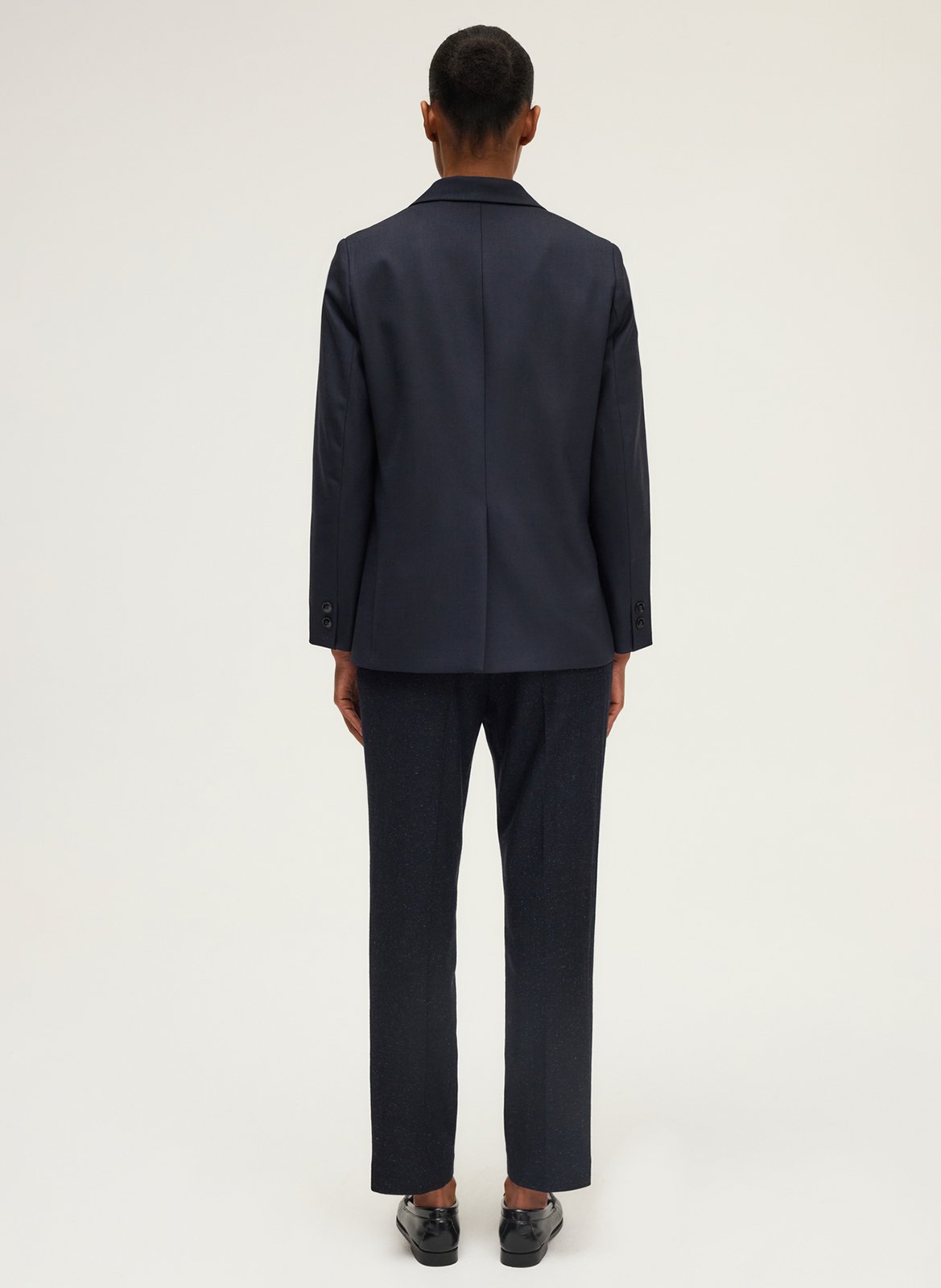 Straight wool-blend blazer PABLO Blue