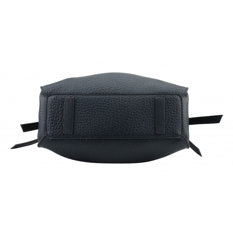 Shoulder bag - cowhide leather POURCHET Blue