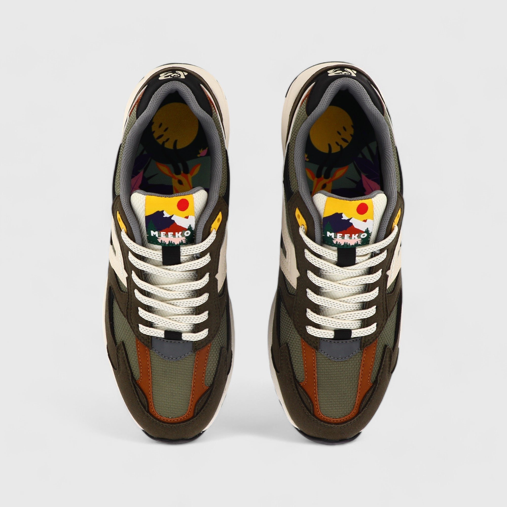 Technical and durable sneakers MEEKO Khaki