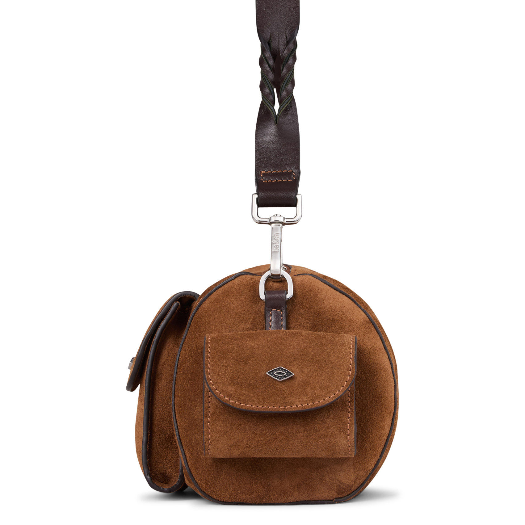 Suède duffeltas met zakken BA&SH Bruin