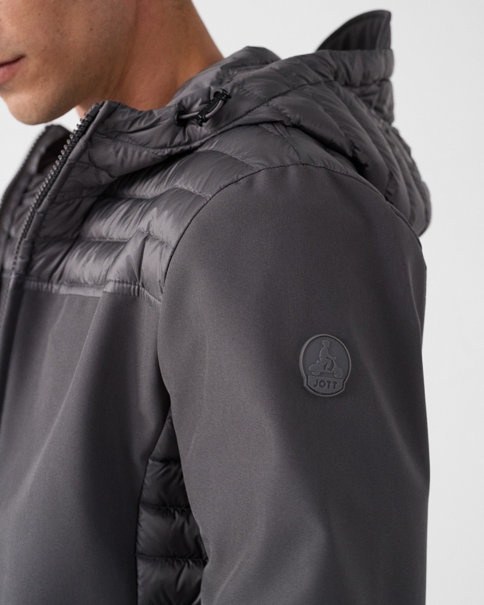 Softshell bi-material paco 2.0 down jacket JOTT Grey