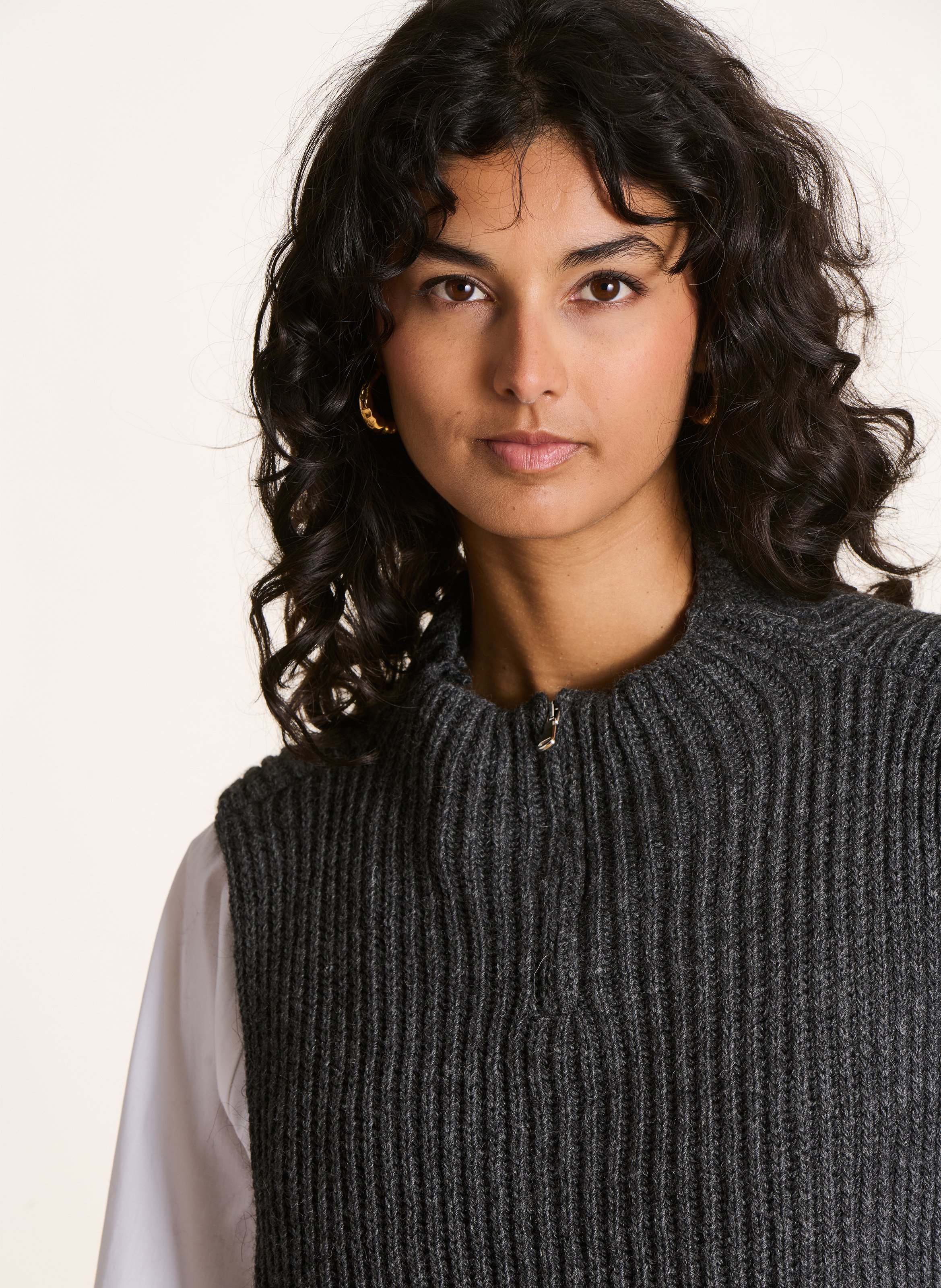 Abnehmbarer Kragen LA FEE MARABOUTEE Grau