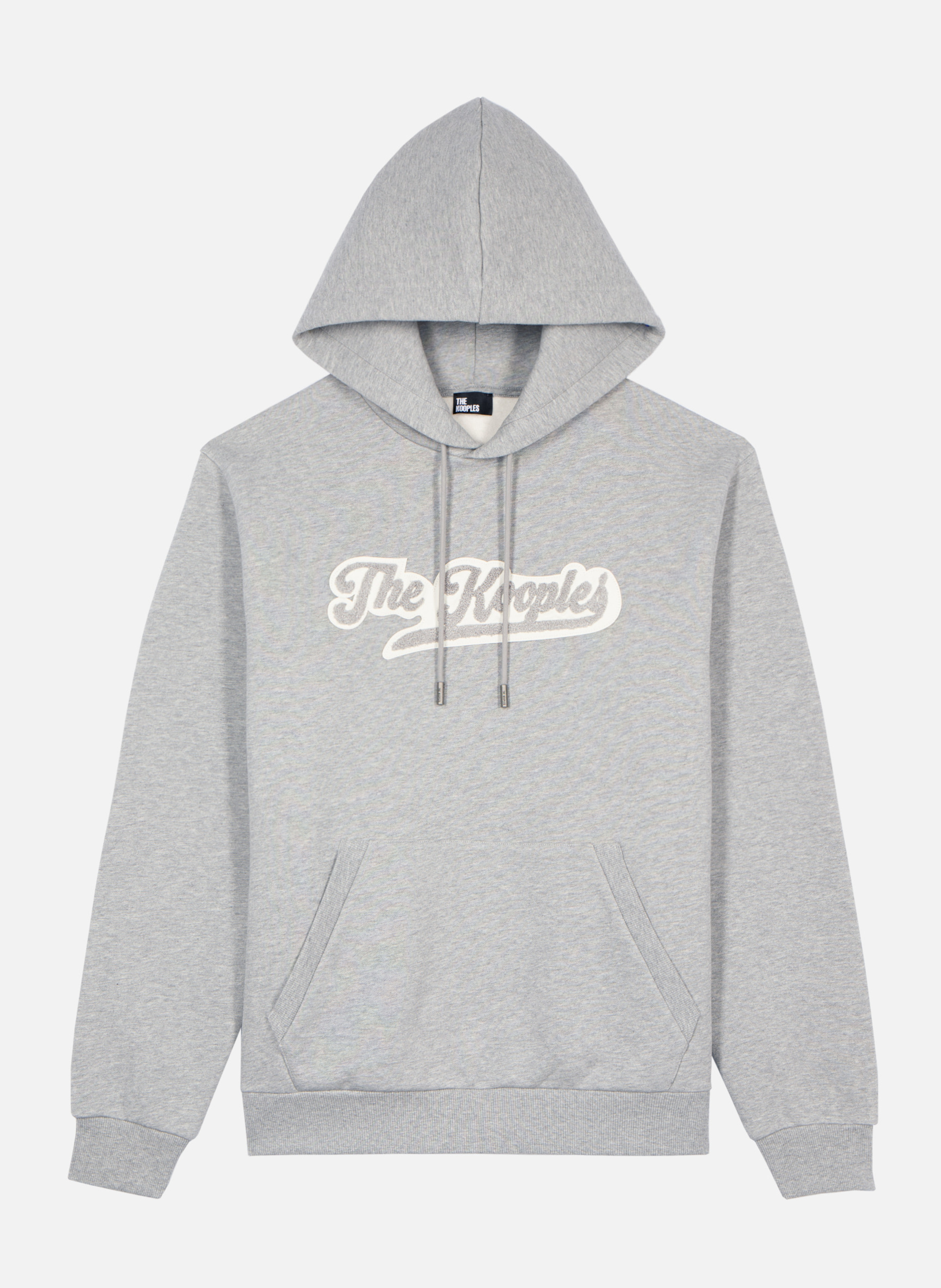 Hoodie with patch THE KOOPLES Grey