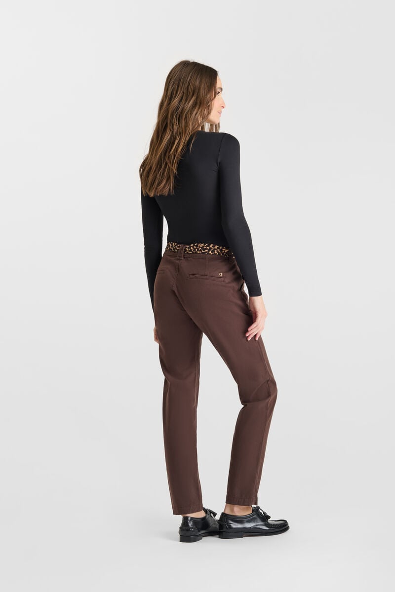 Carrot trousers LE TEMPS DES CERISES Brown