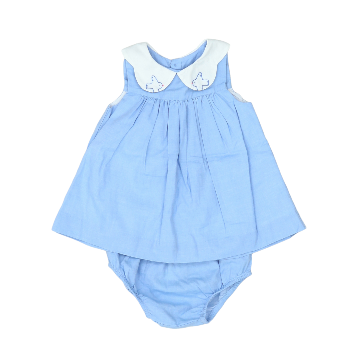 Blue baby dress - 3 months JACADI - Seconde Main Blue