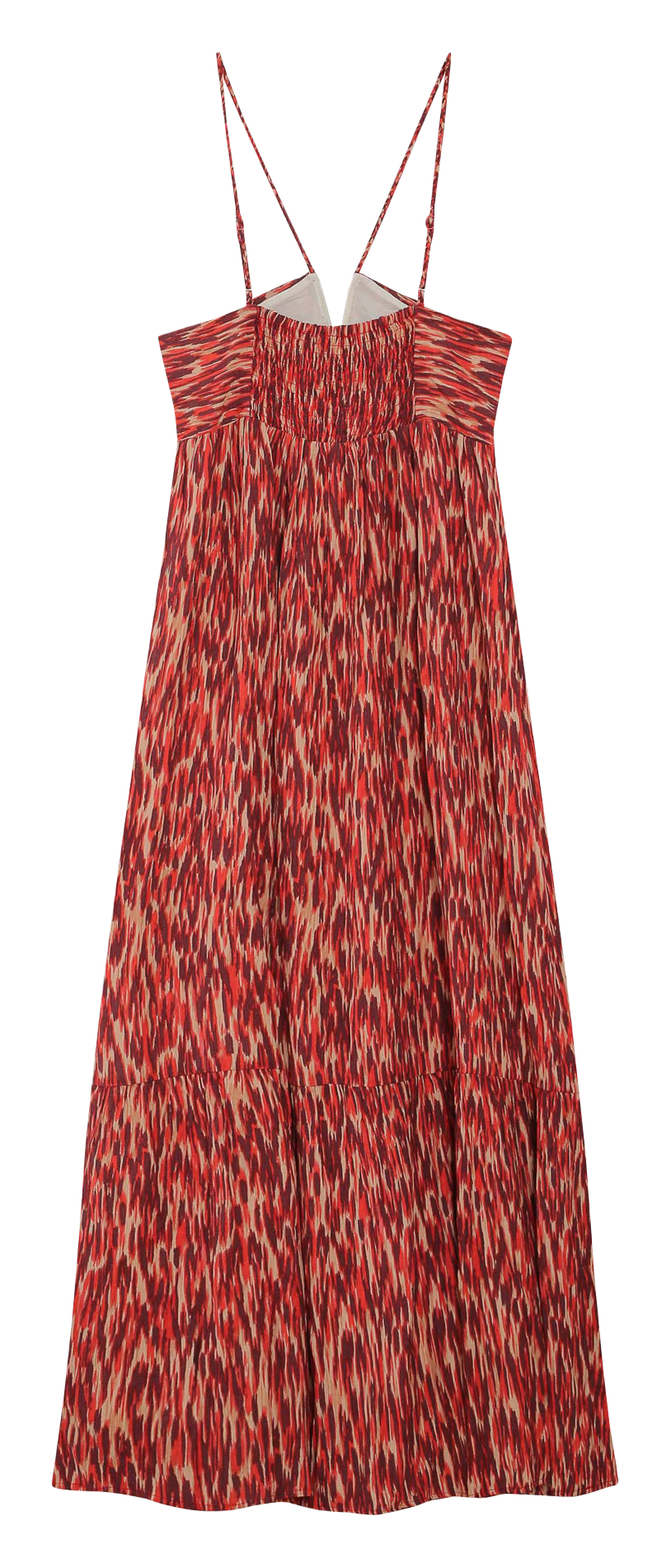 Robe longue évasée à imprimé GRACE ET MILA Rouge