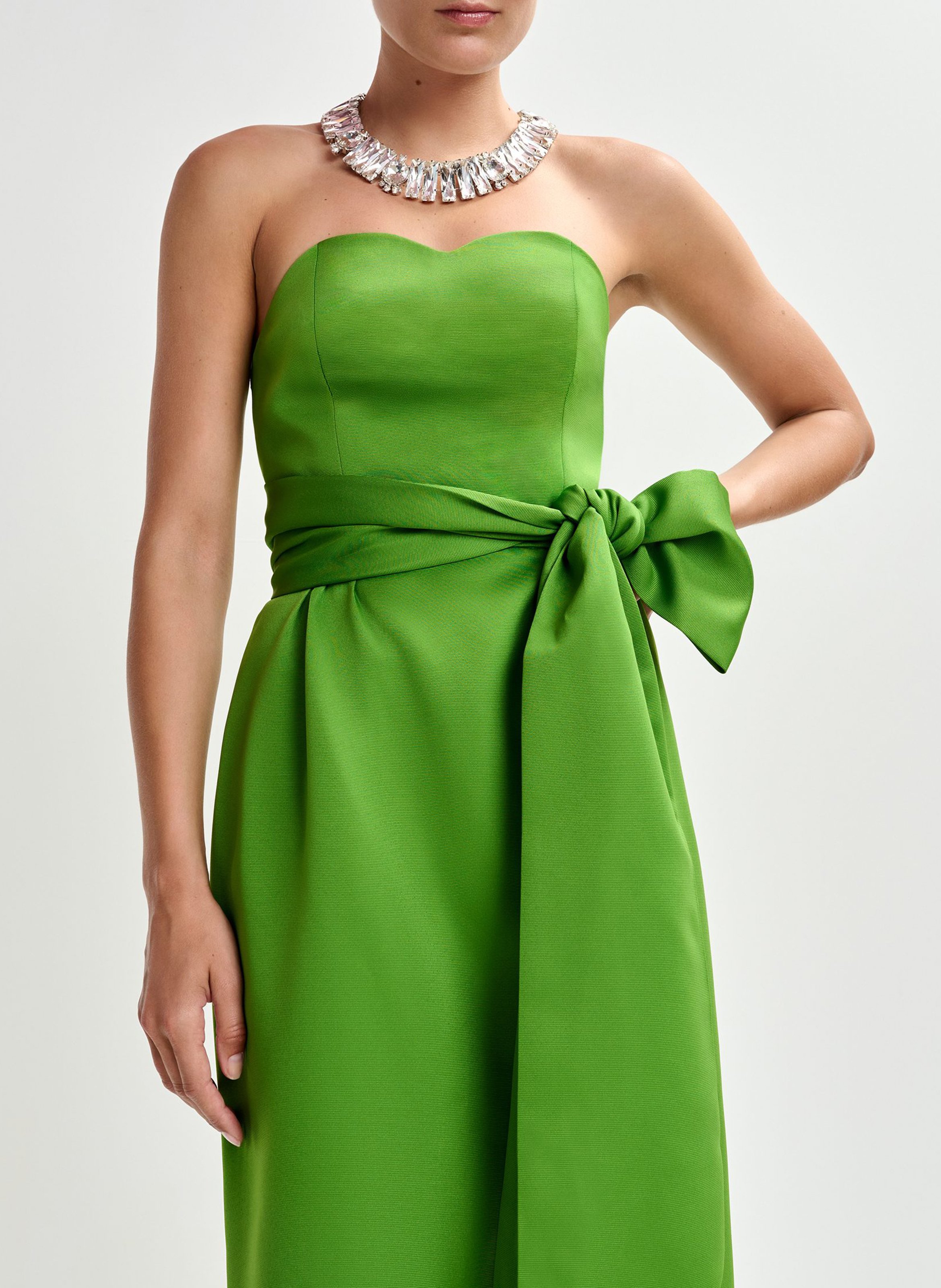 Robe midi bustier  ESSENTIEL ANTWERP Vert