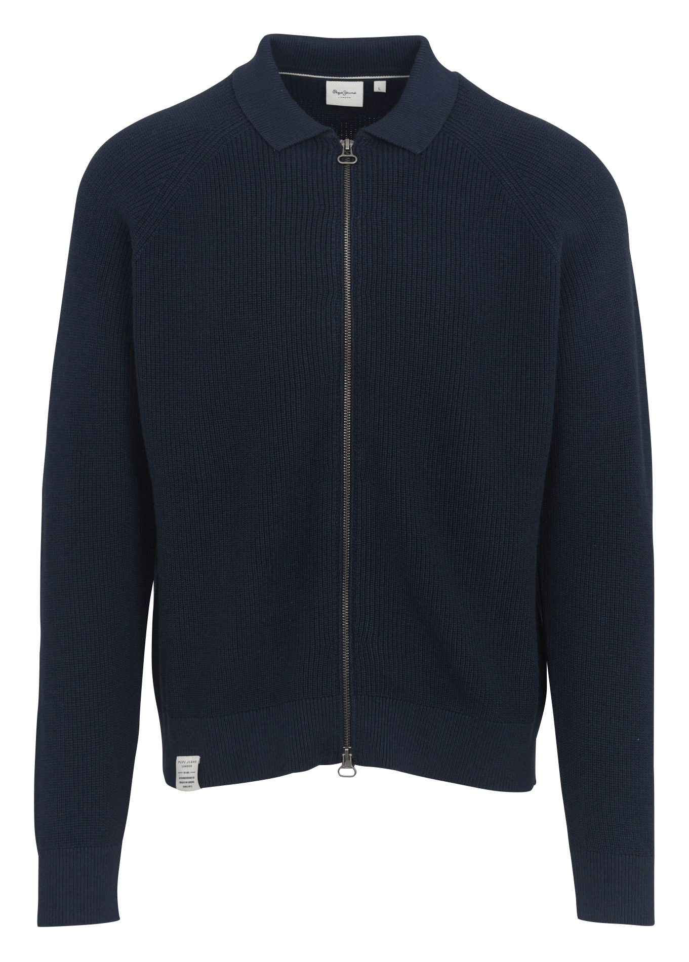 Straight classic collar cotton vest PEPE JEANS Blue