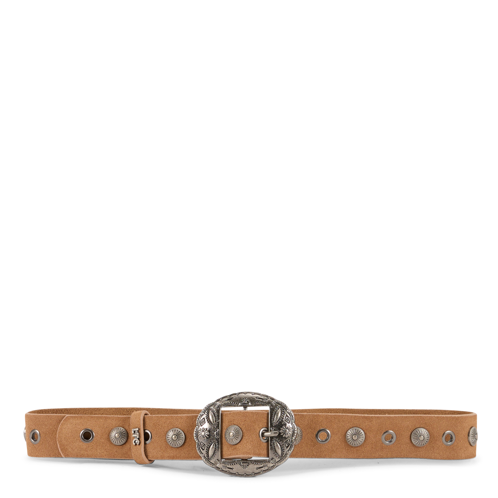 Schnallengürtel aus Veloursleder LE TEMPS DES CERISES Braun