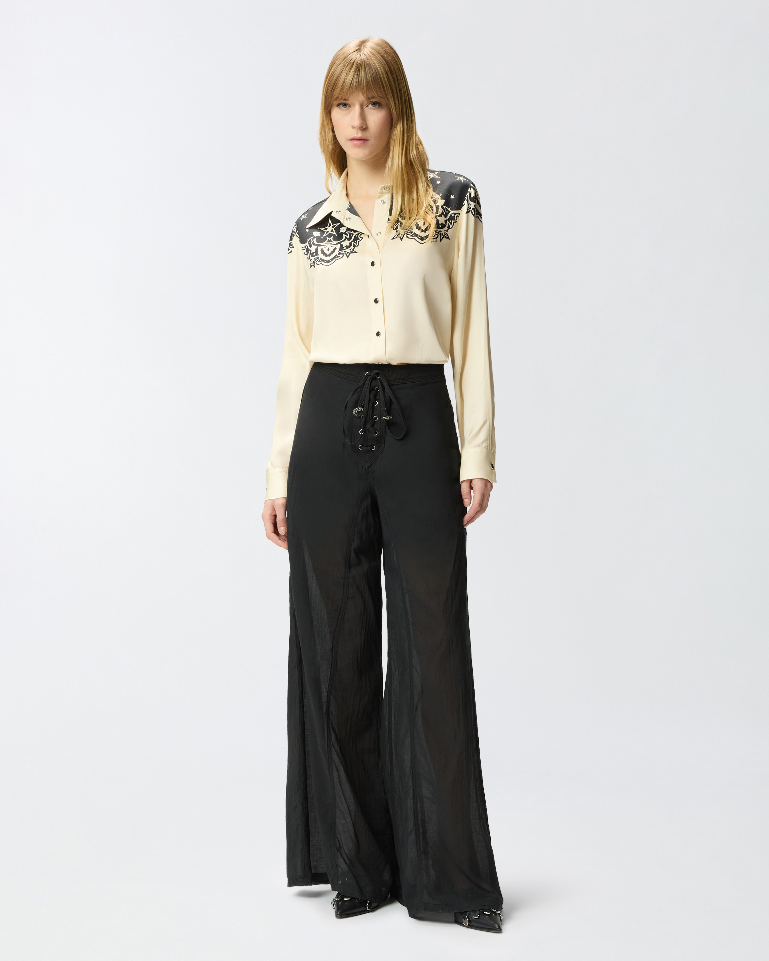 Chemise à imprimé étoiles placée PINKO Multicolore