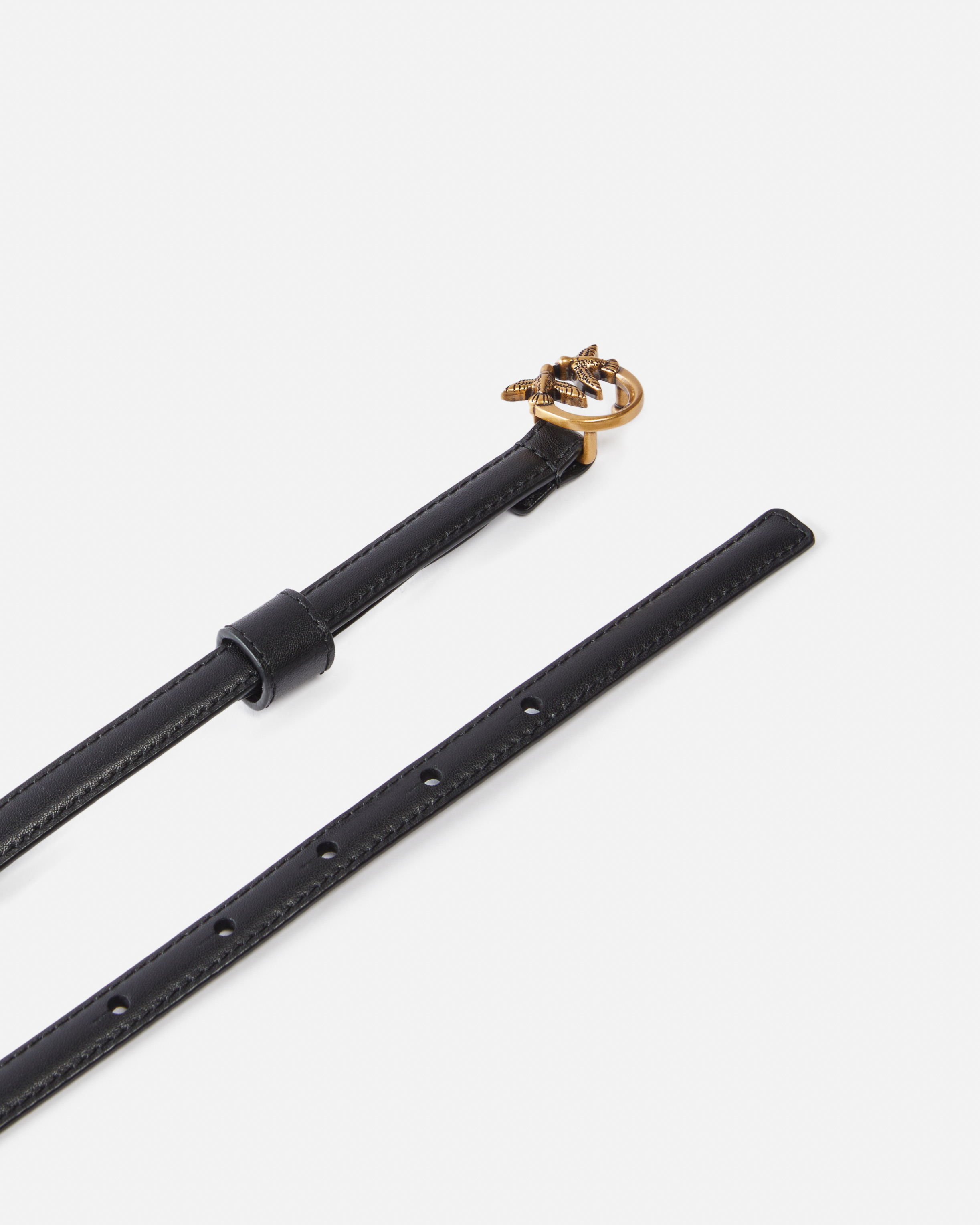 Fine ceinture avec boucle love birds 1 cm PINKO Noir