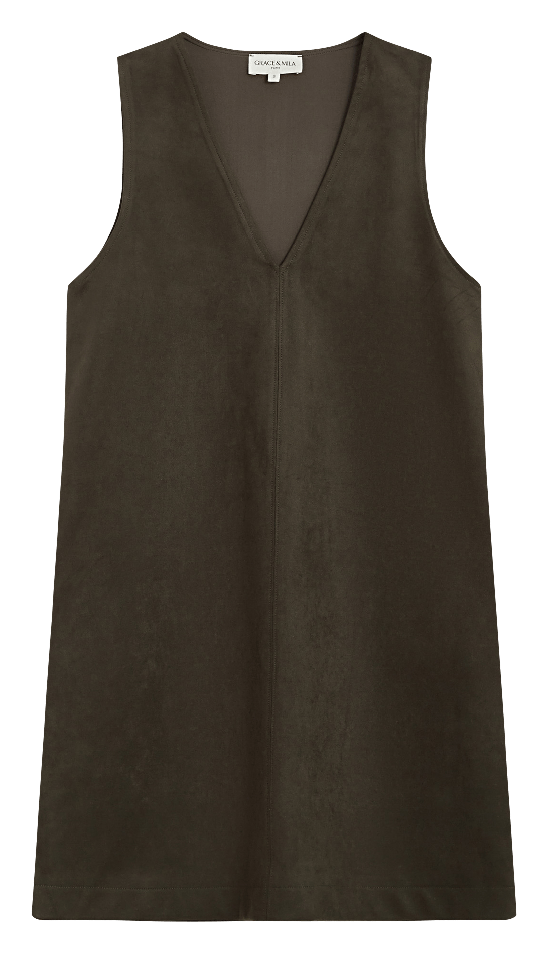 Short loose-fit dress GRACE ET MILA Green