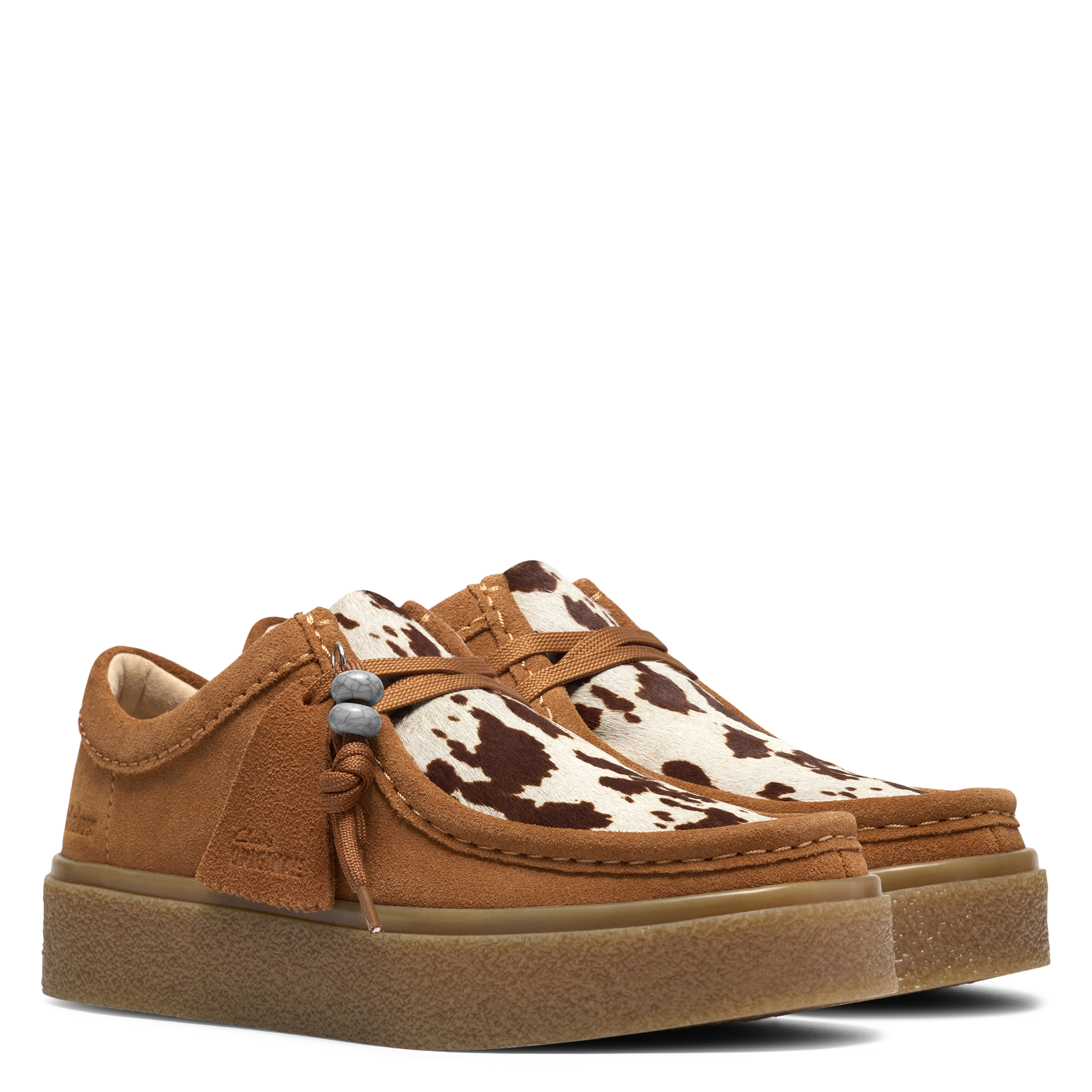 Laarzen met dierenprint in leer CLARKS Oranje