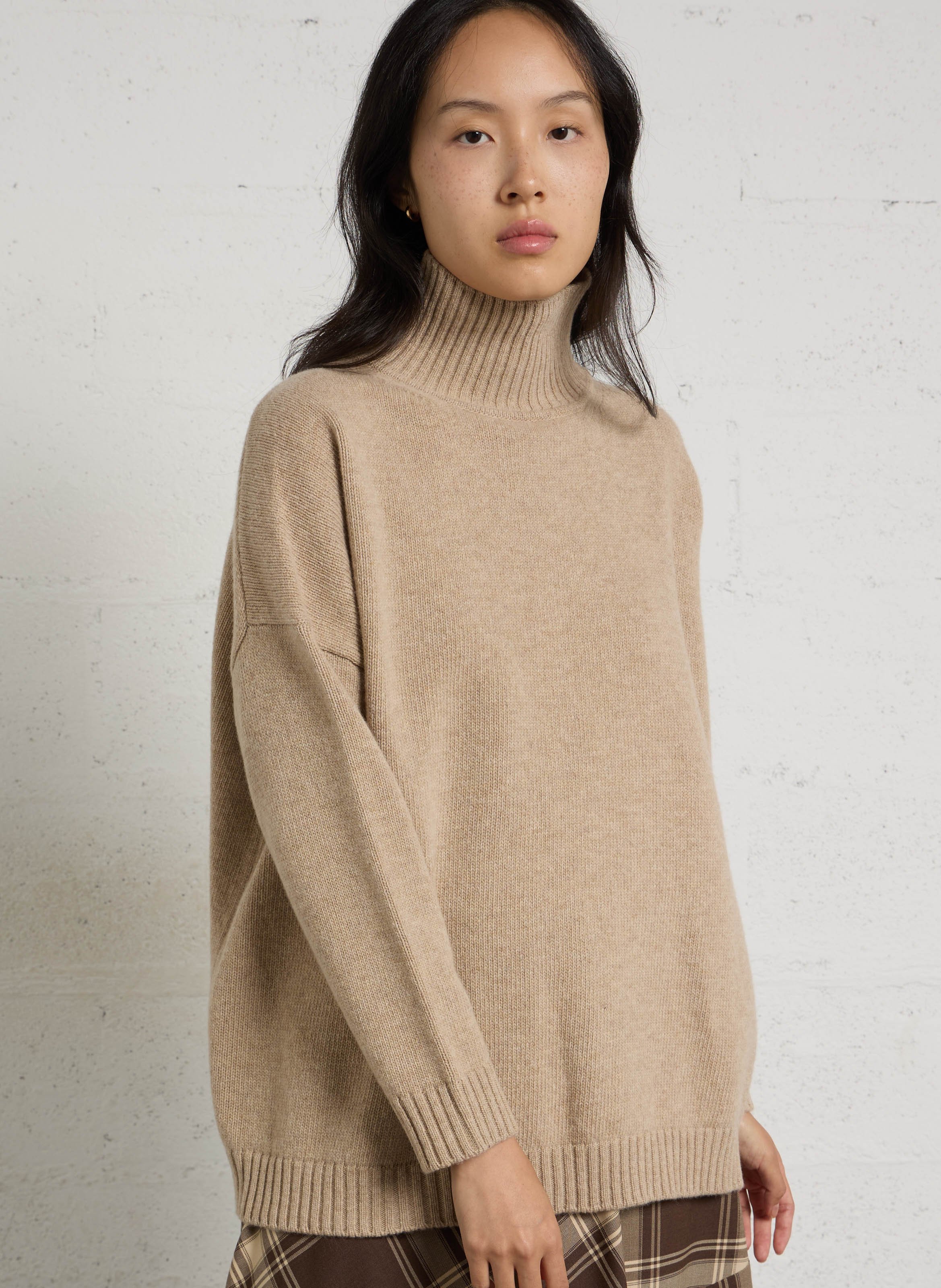 Loose-fit wool sweater with high neck MAX MARA WEEK END