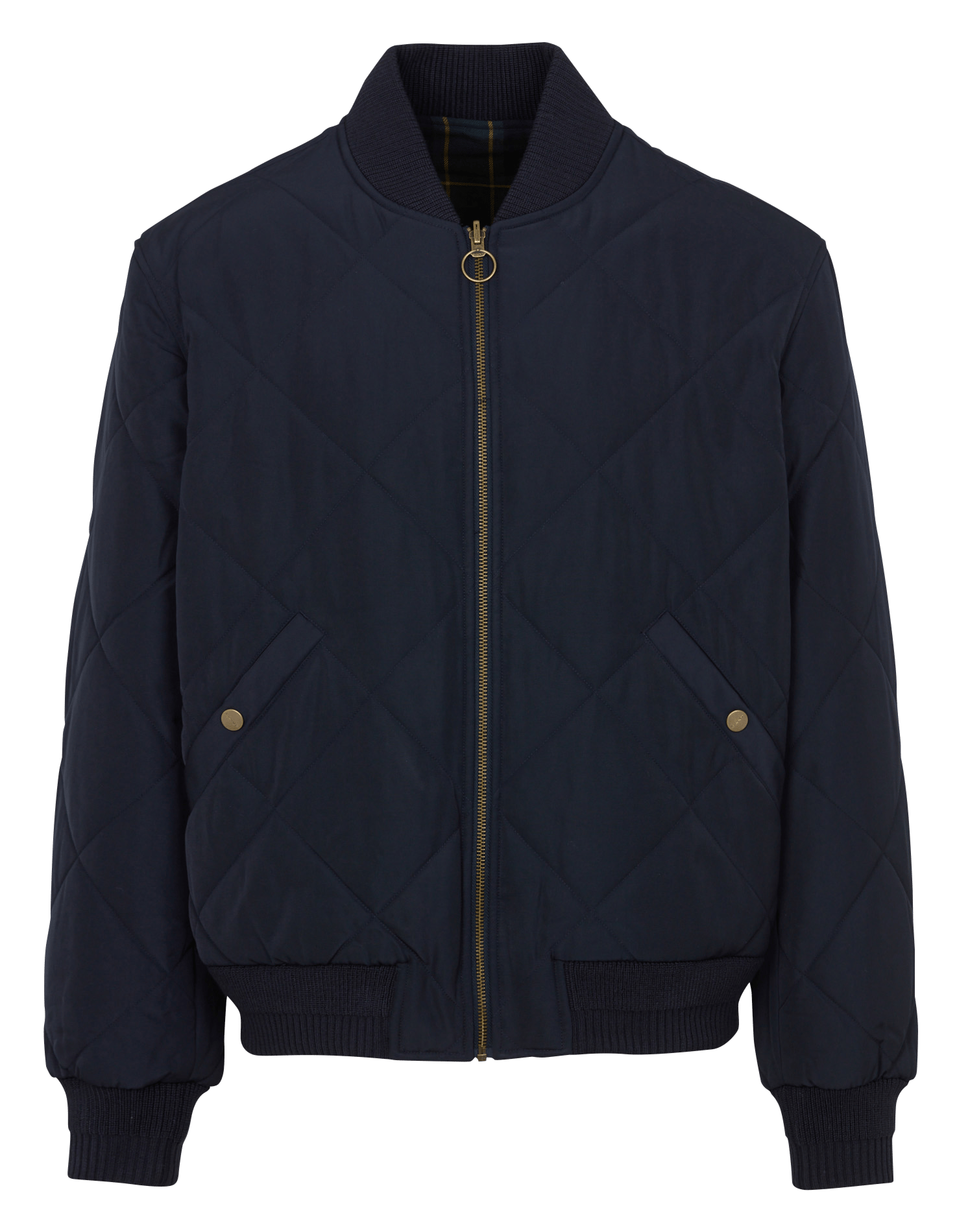 Reversible recht jack met geruite print en gewatteerd effect GANT Blauw