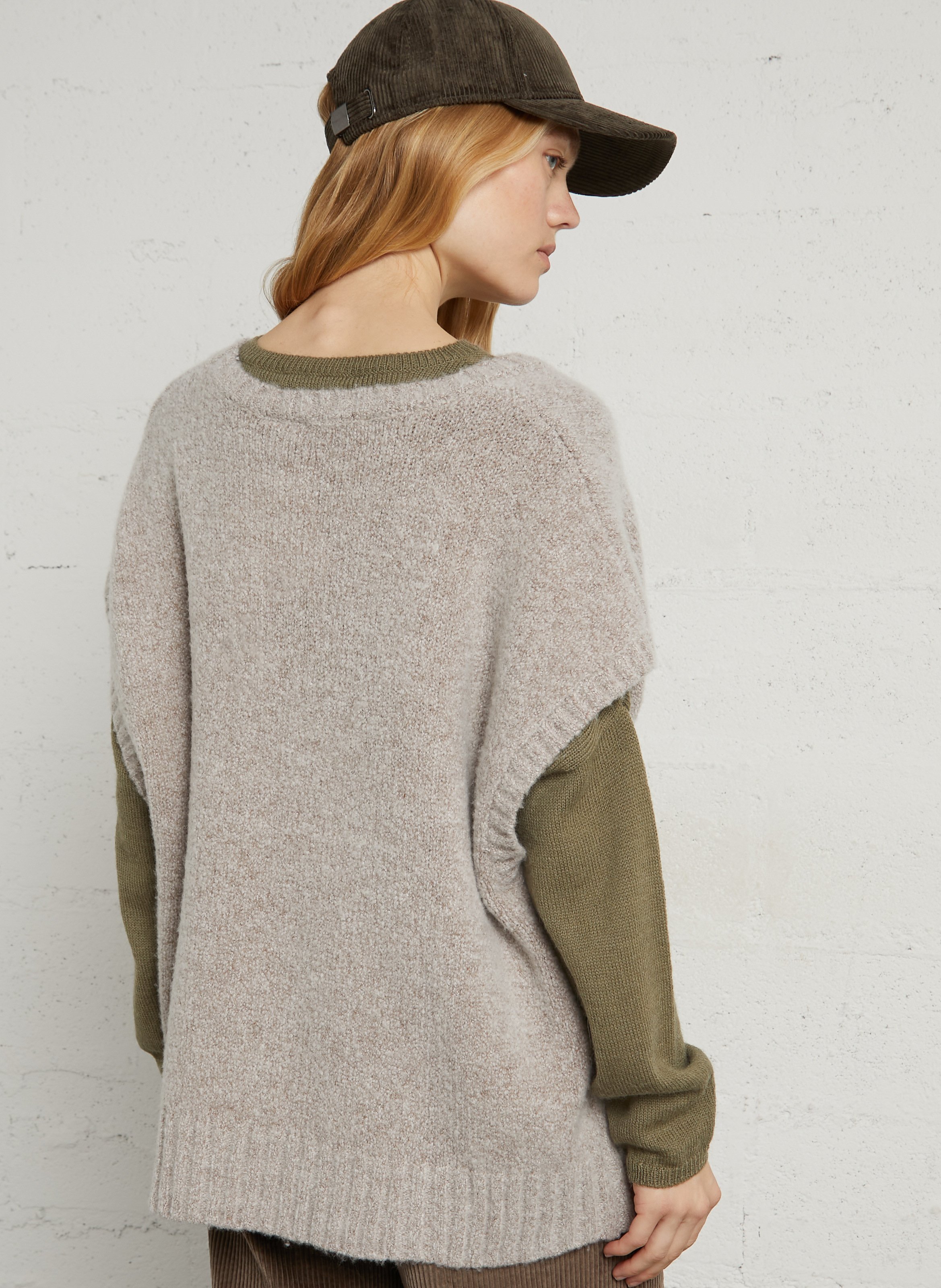 Pull ample en laine mélangée RUE DE TOKYO Beige