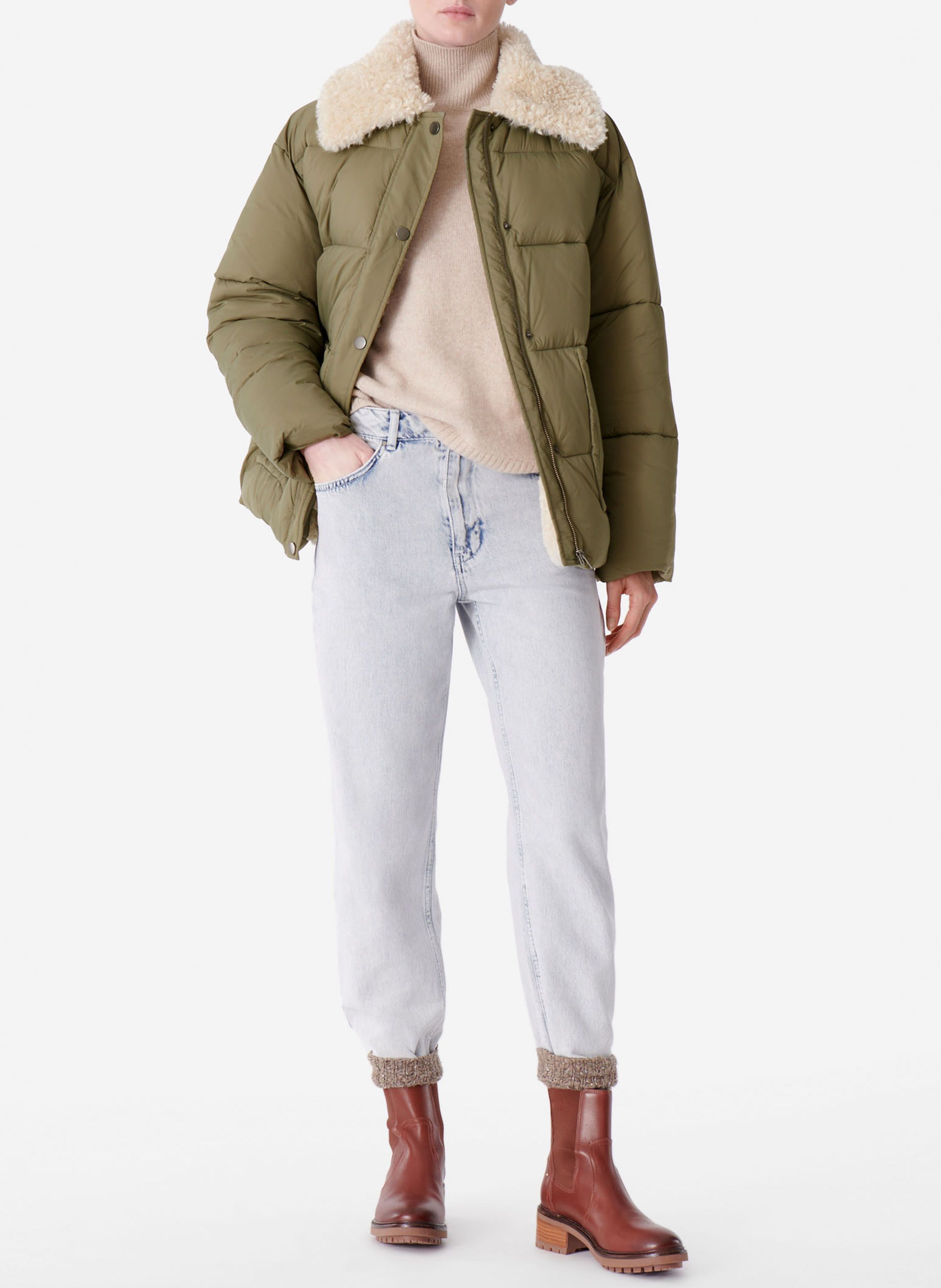 Vanessa pull outlet on shearling