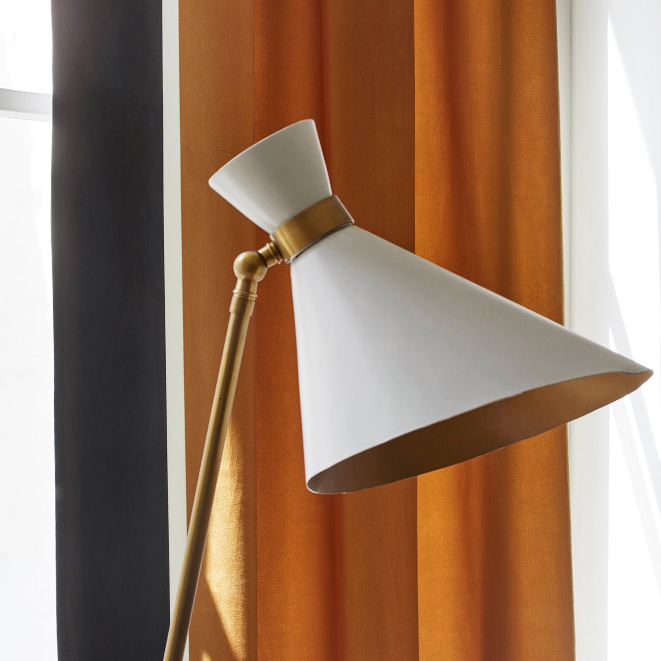 VASCO - Curtain with black eyelets MADURA Yellow