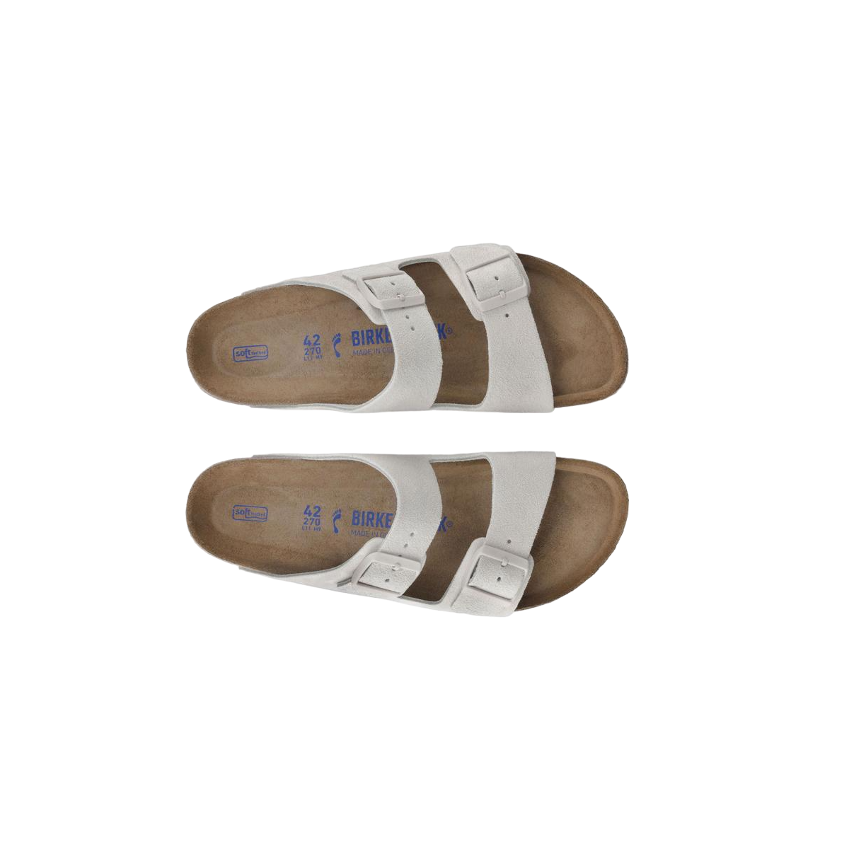 Faux leather sandals BIRKENSTOCK Grey