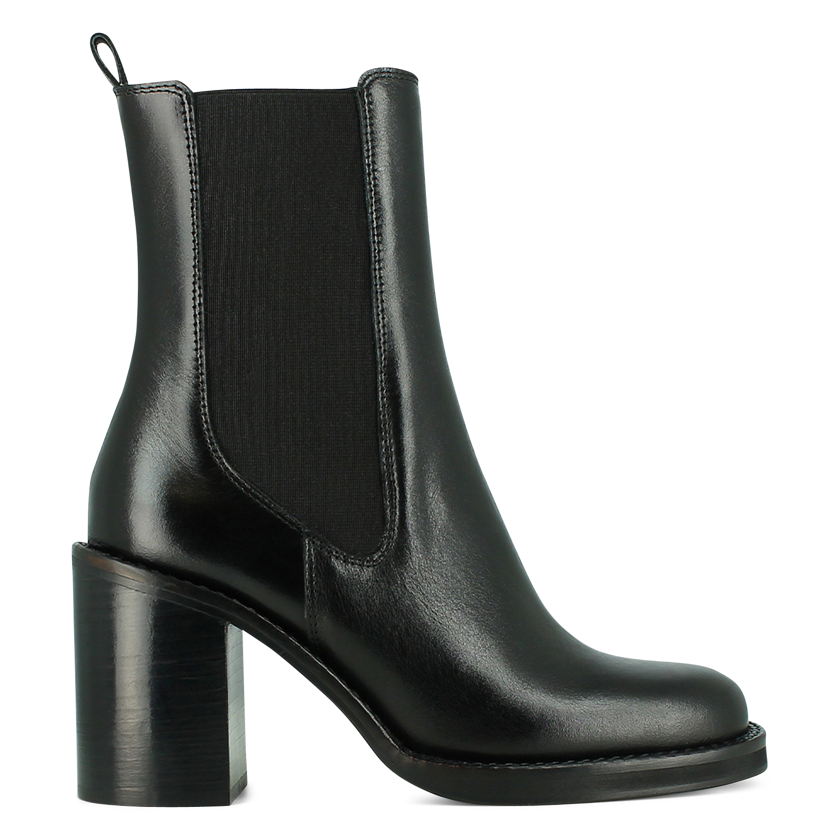 Bianca leather ankle boots JONAK Black