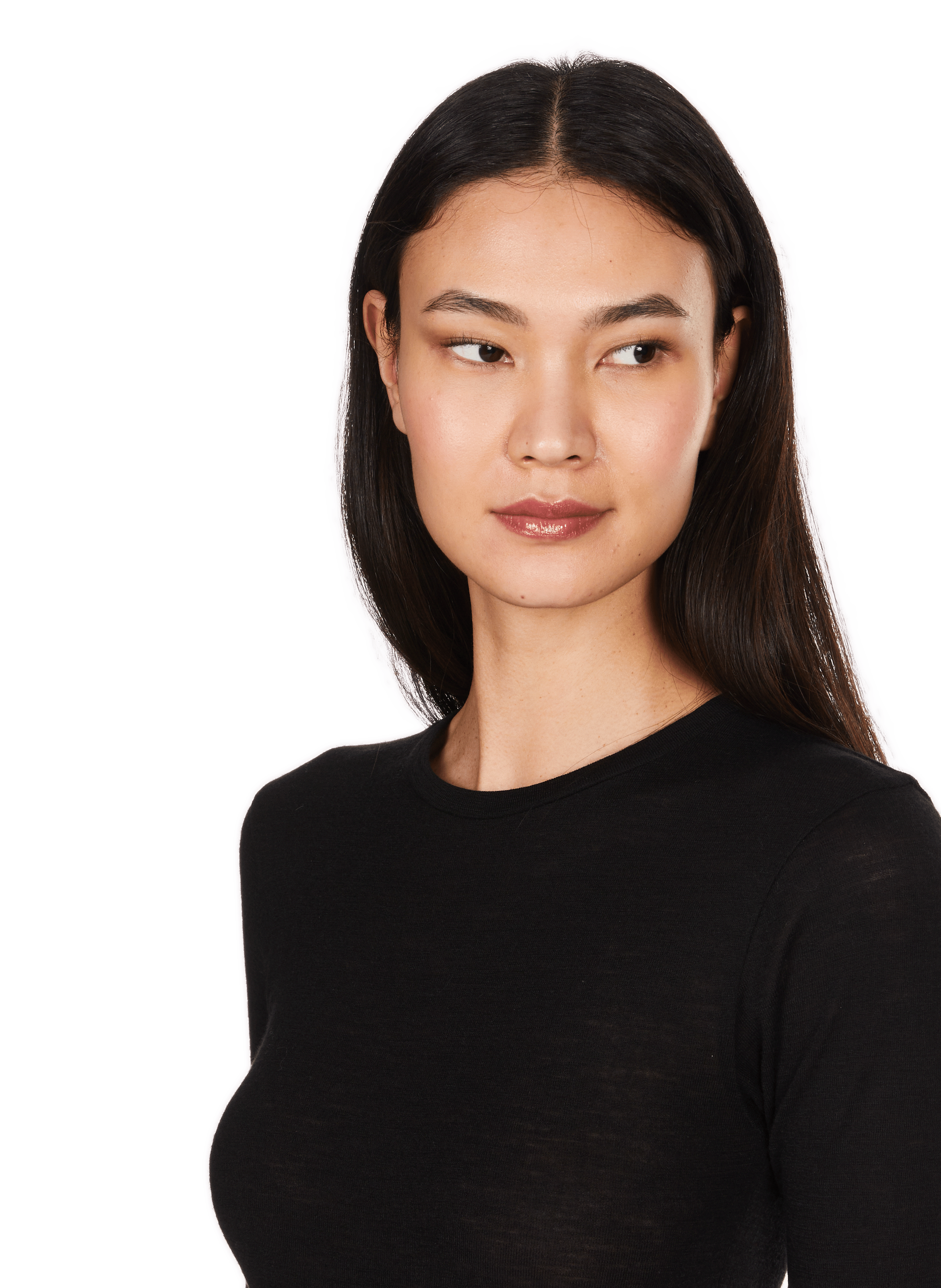 Kurzarm-Woll-T-Shirt SAISON 1865 Schwarz