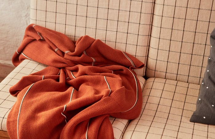 Organic cotton throw OYOY LIVING DESIGN Red
