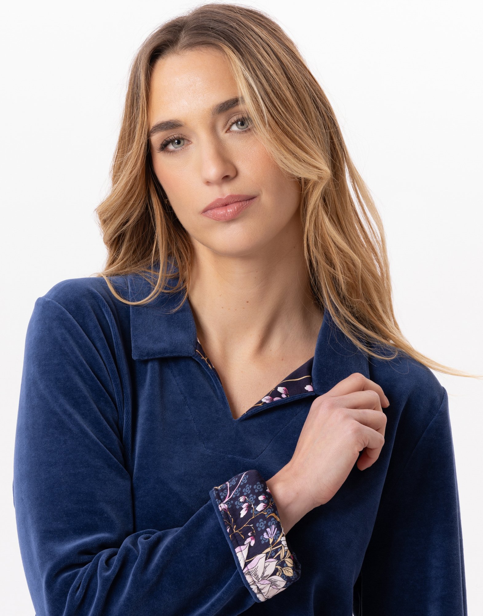 Netleton velvet jogging bottoms LE CHAT Blue