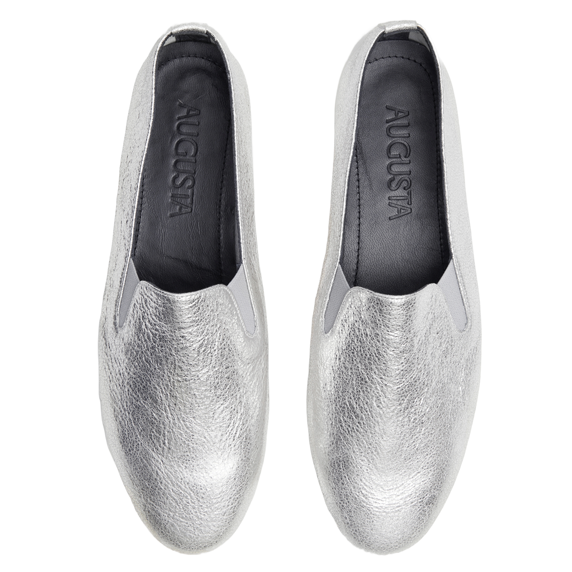 Mary-Jane en cuir AUGUSTA Argent