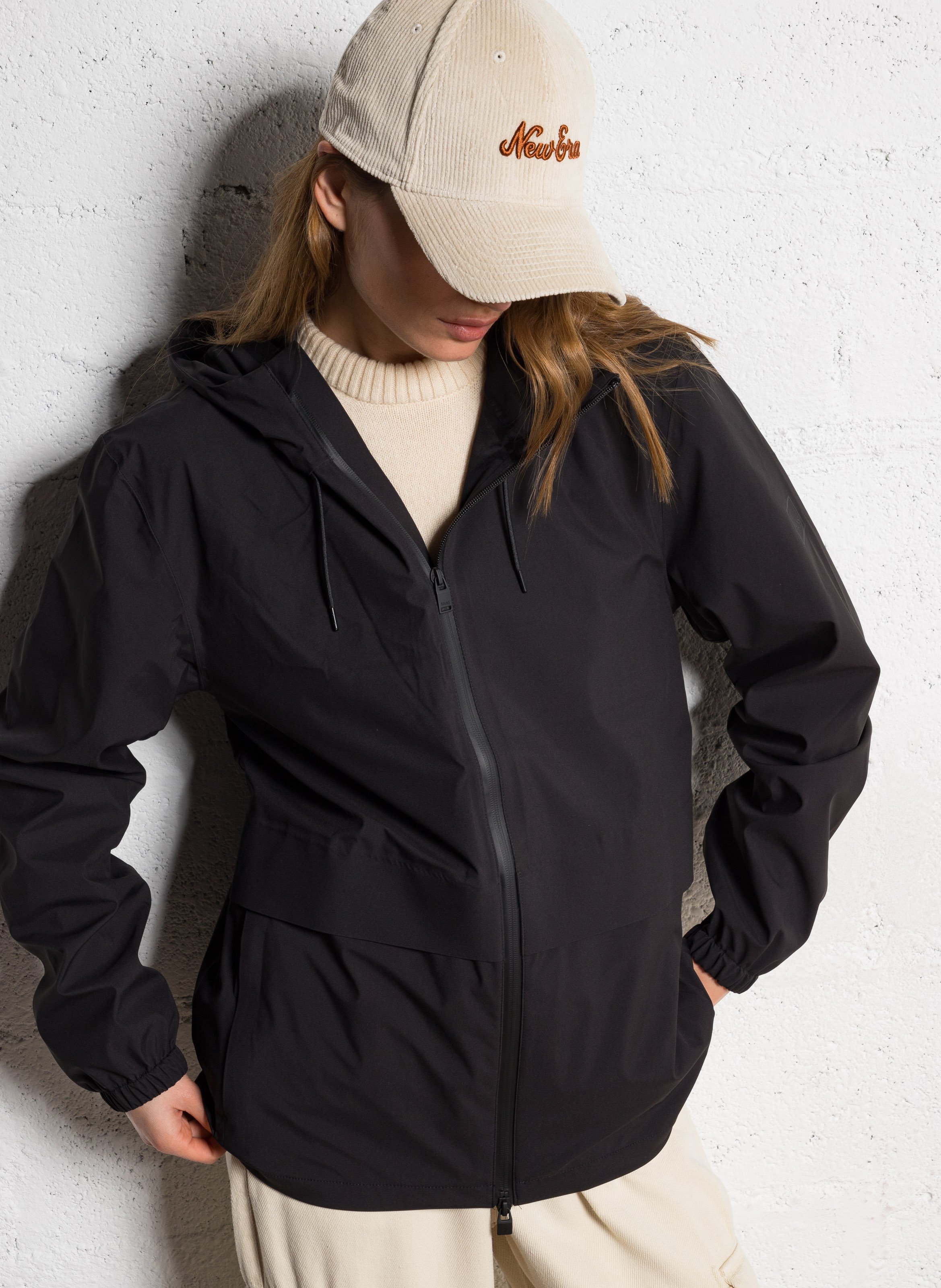 Coupe-vent imperméable RAINS Noir