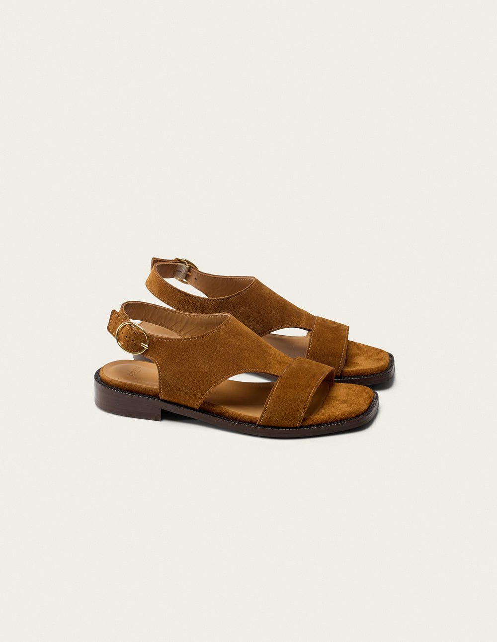 Faux leather sandals ODAJE EX. M.MOUSTACHE Brown