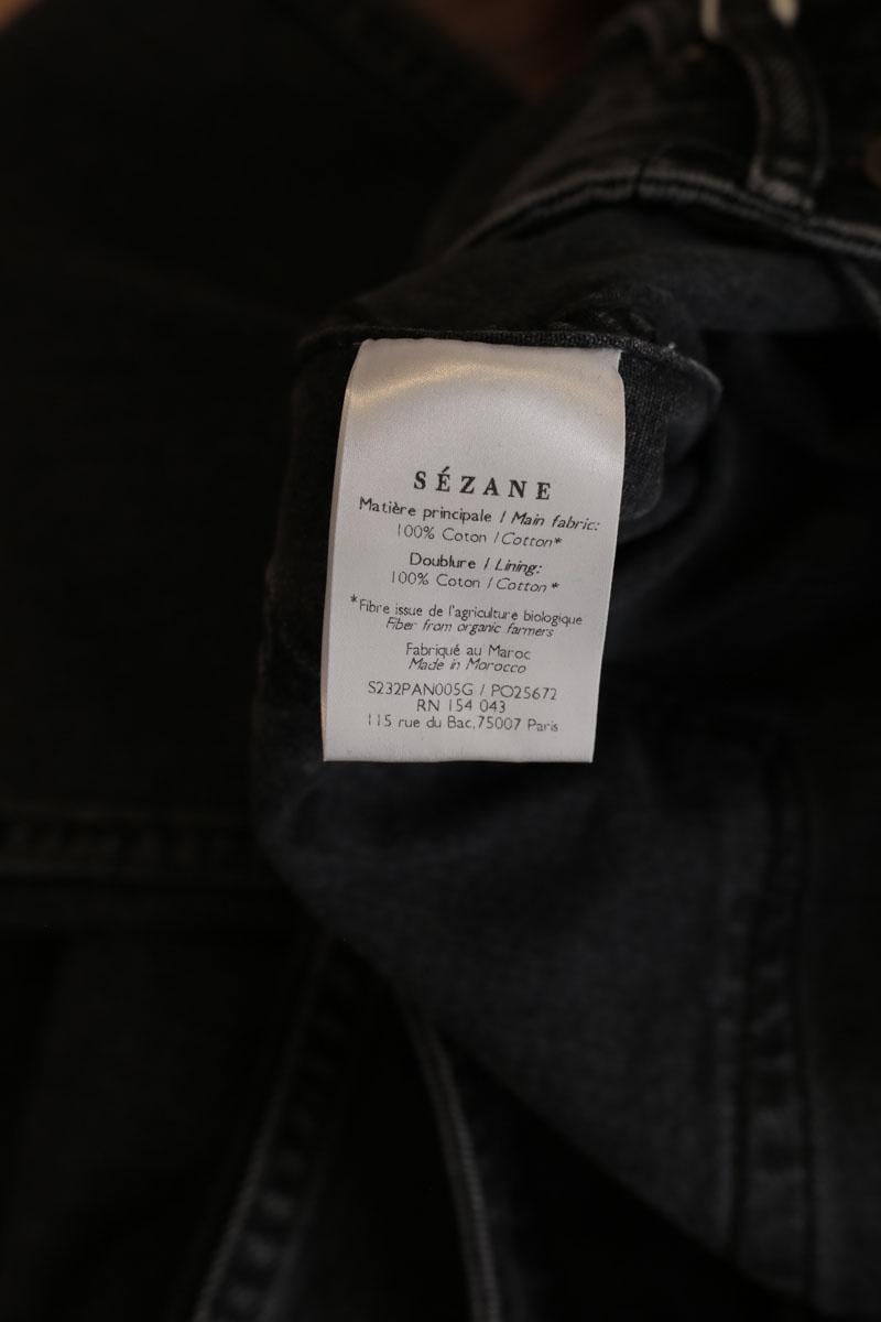 Wide leg cotton jeans SEZANE - Seconde main Grey