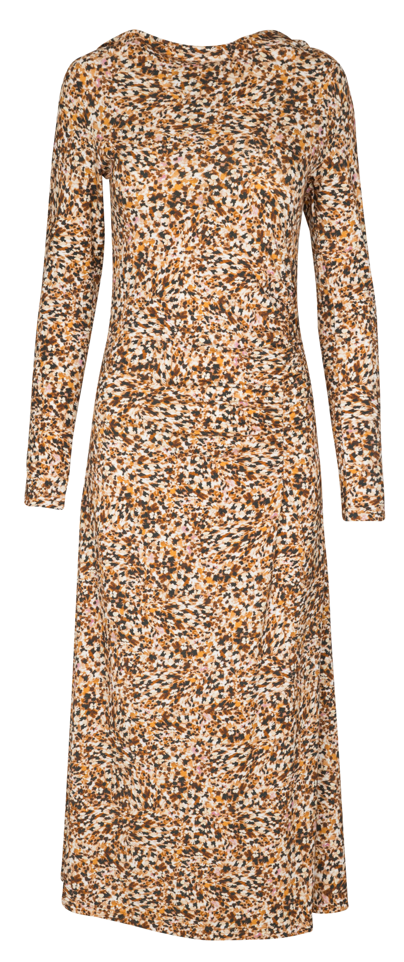 Robe longue ajustée Beige