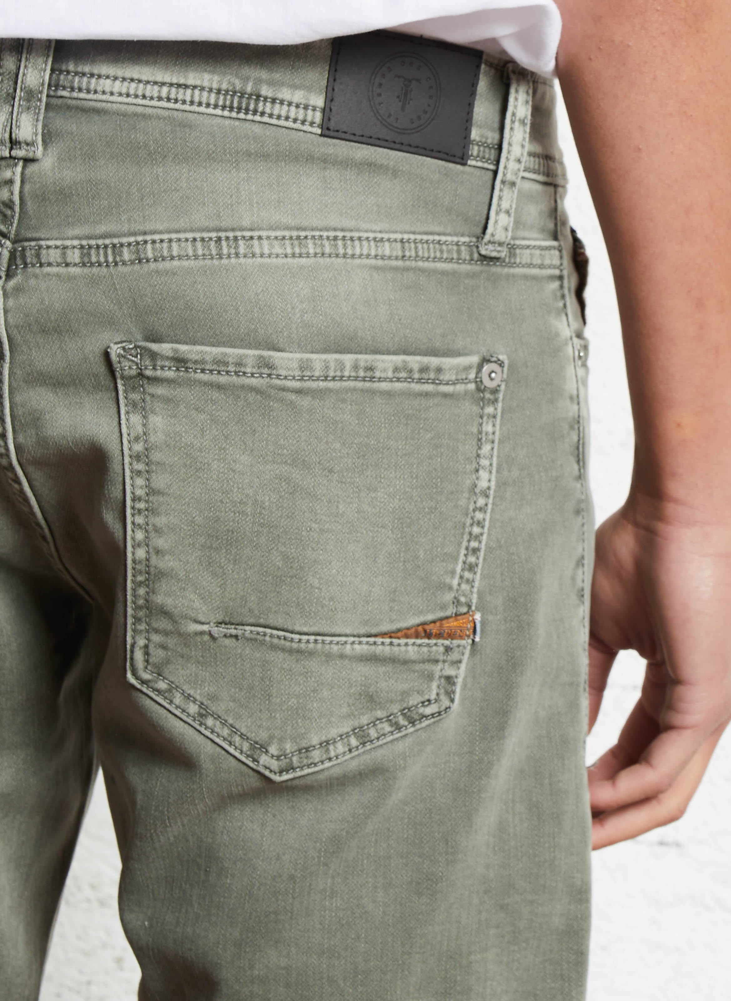 Bermuda en denim de coton mélangé LE TEMPS DES CERISES Gris