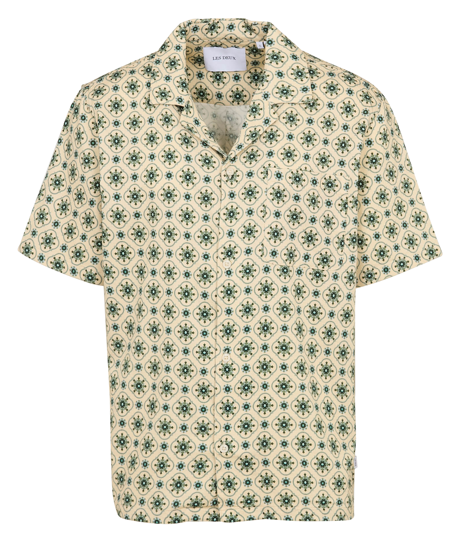 Organic cotton shirt with classic collar LES DEUX Beige