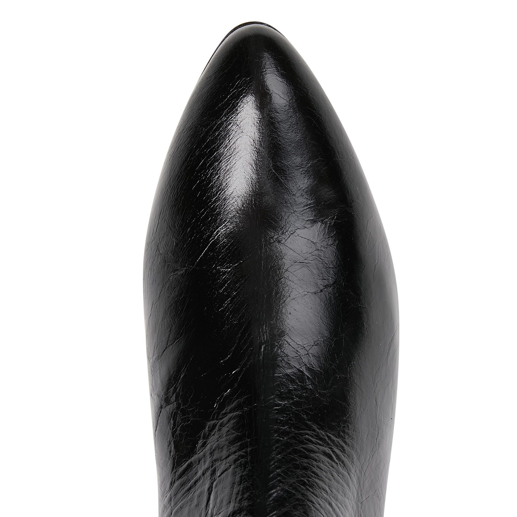 Bottines en cuir craquelé ANONYMOUS COPENHAGEN Noir