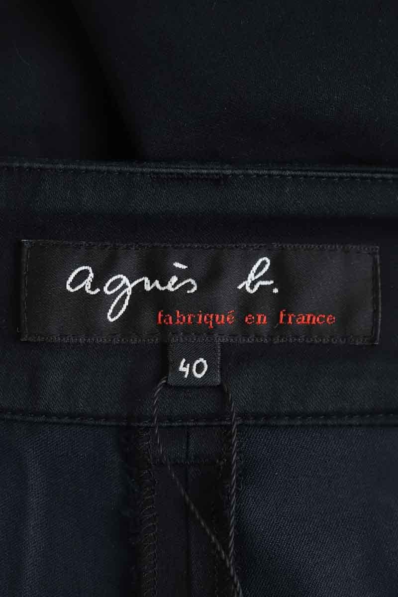 Cotton chinos AGNES B. - Seconde Main Black