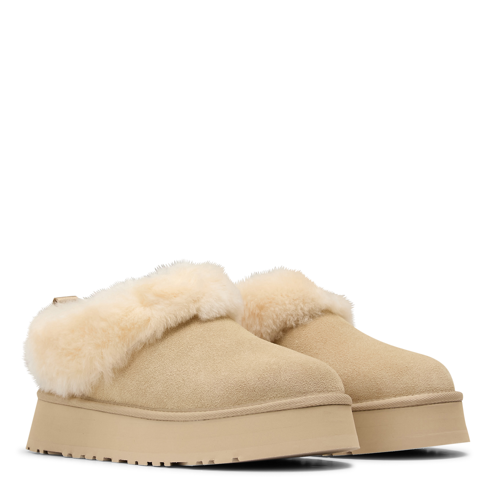 Klompen van imitatiebont UGG Bruin